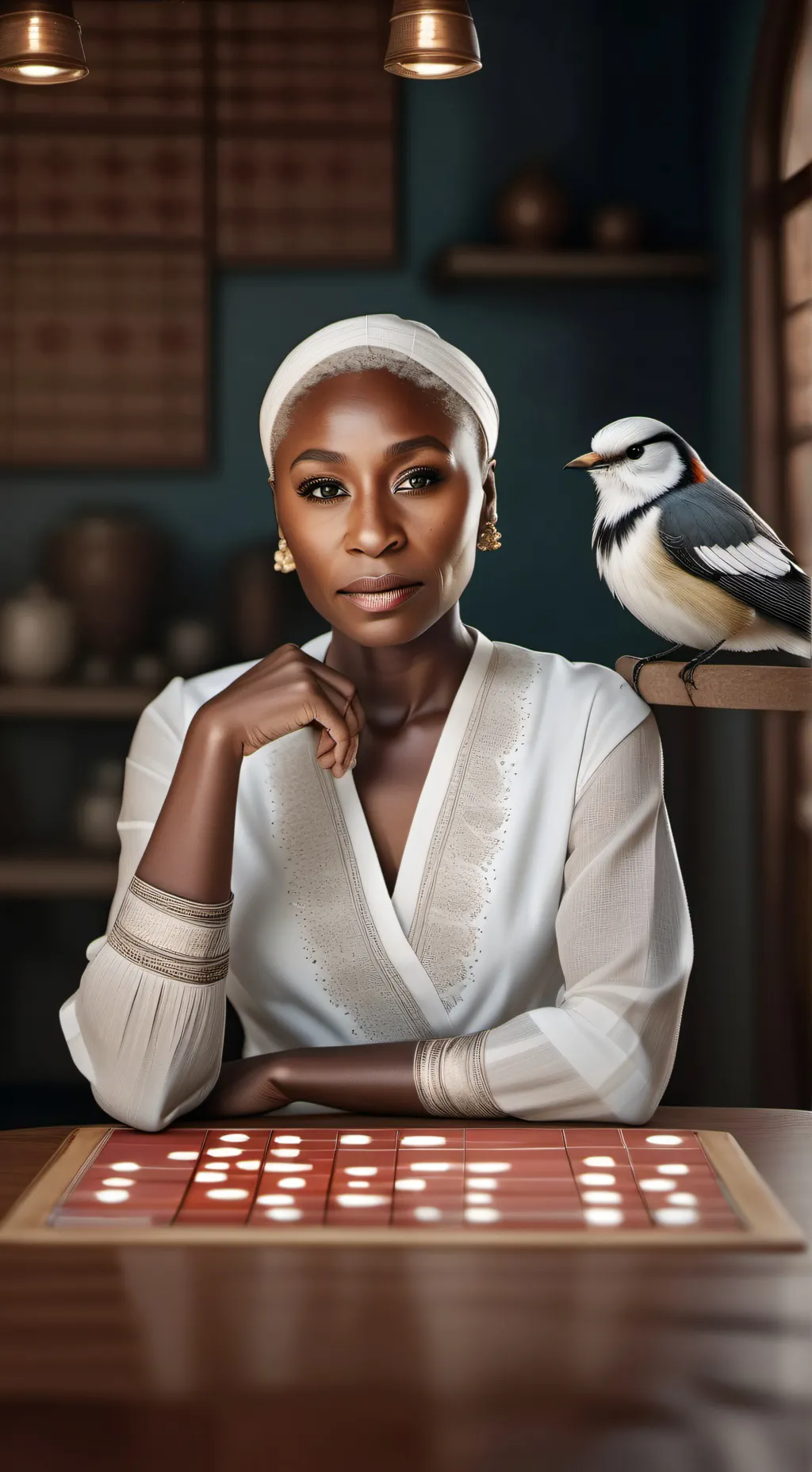 ai character: Cynthia Erivo background