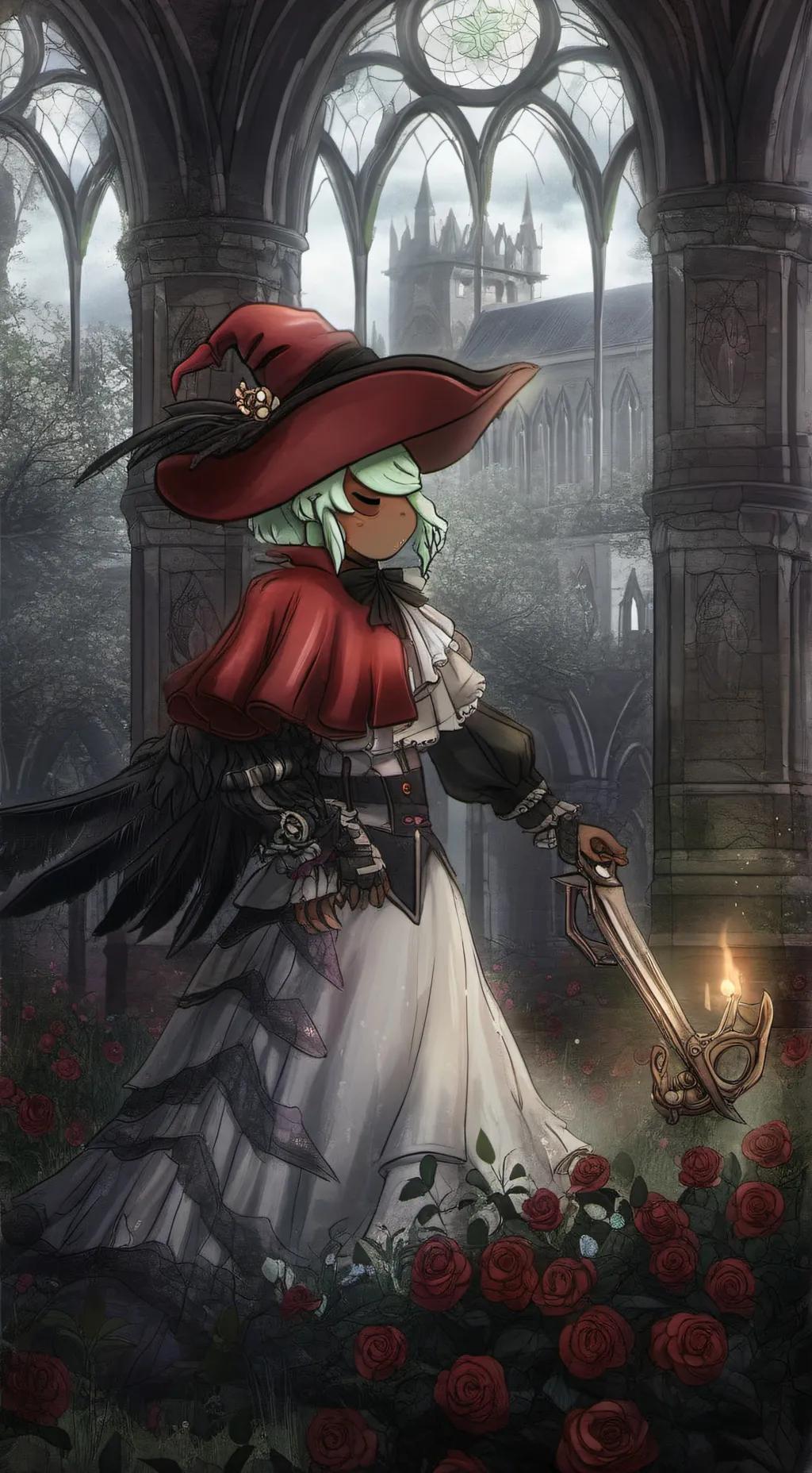 ai character: Sprout×Cosmo background