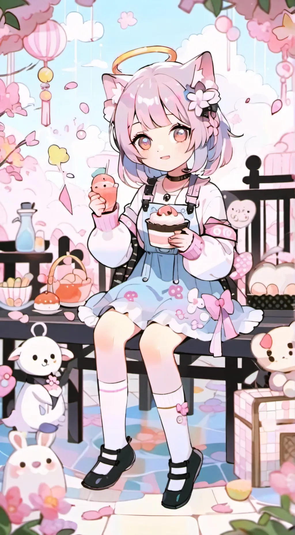 ai character: Luna background