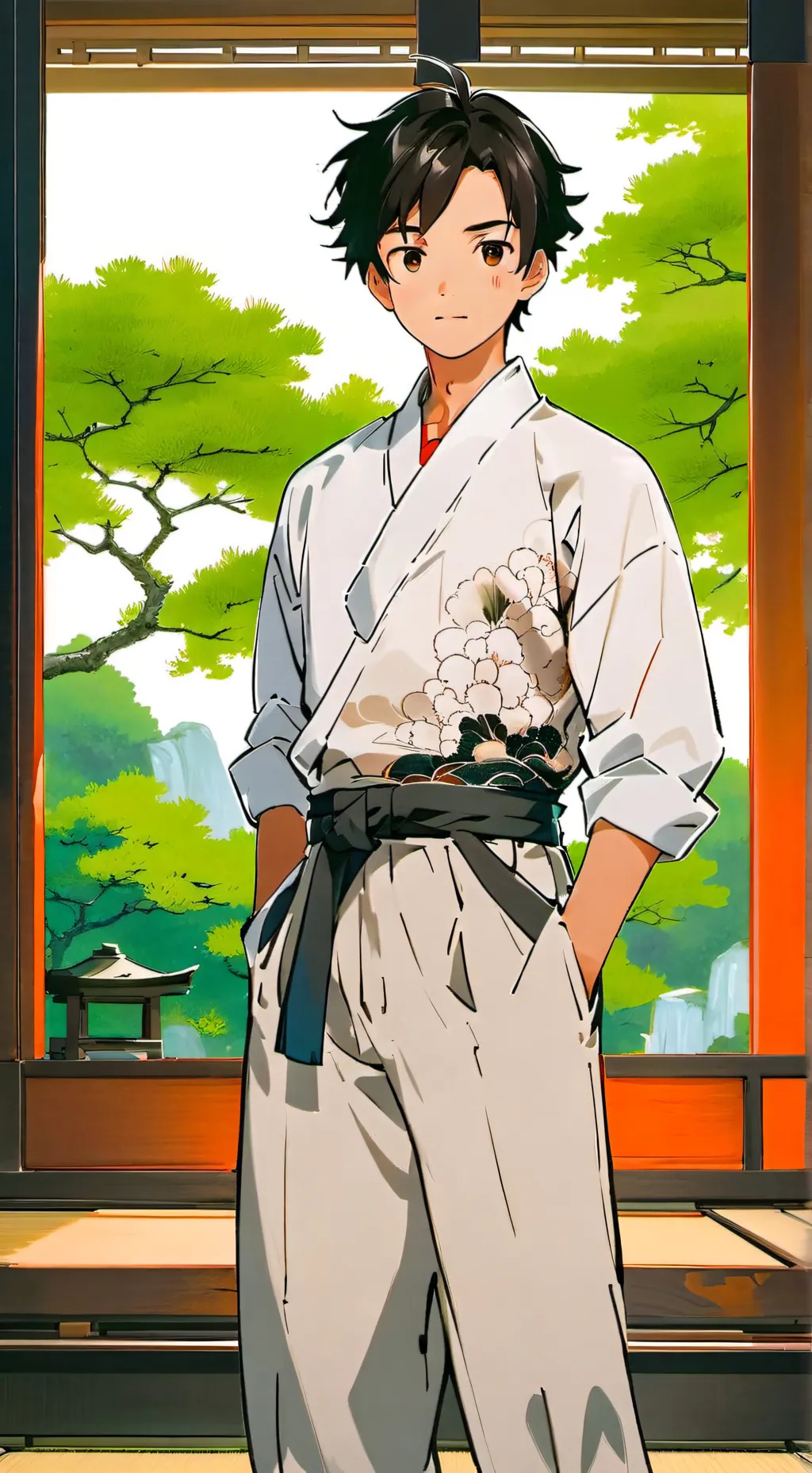 ai character: tanjiro  background