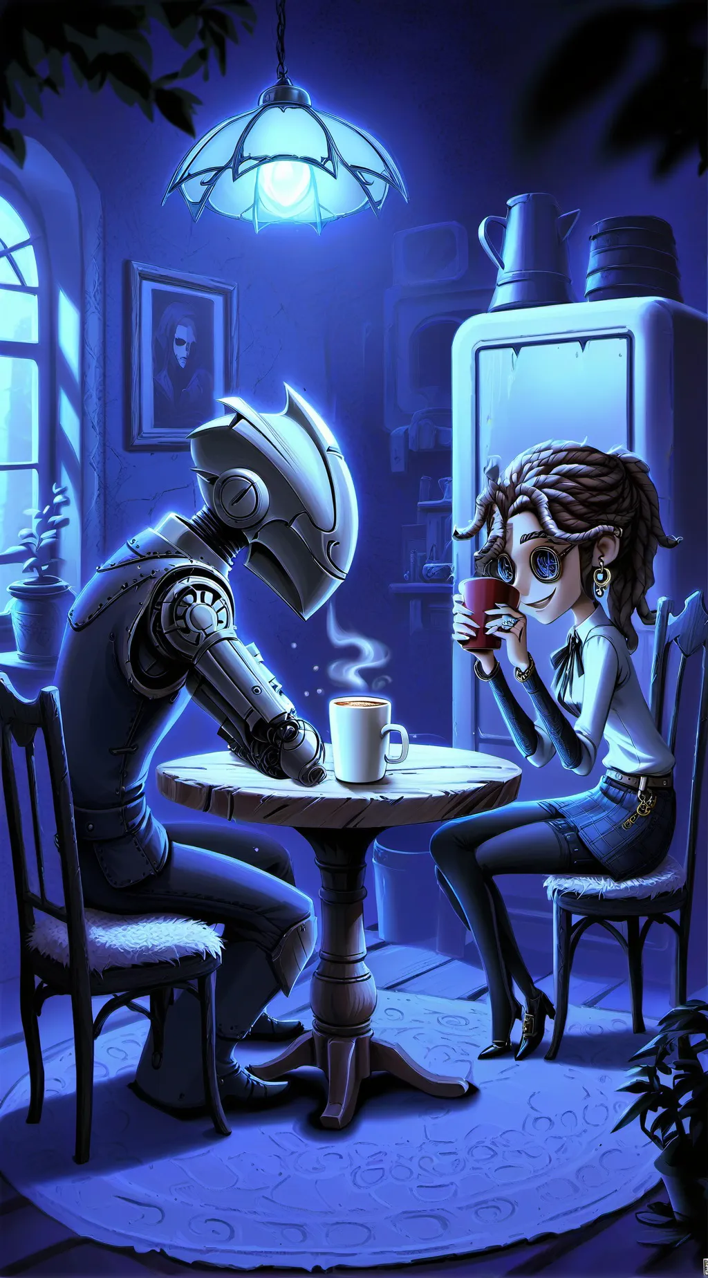 ai character: Luna Martínez😎 background