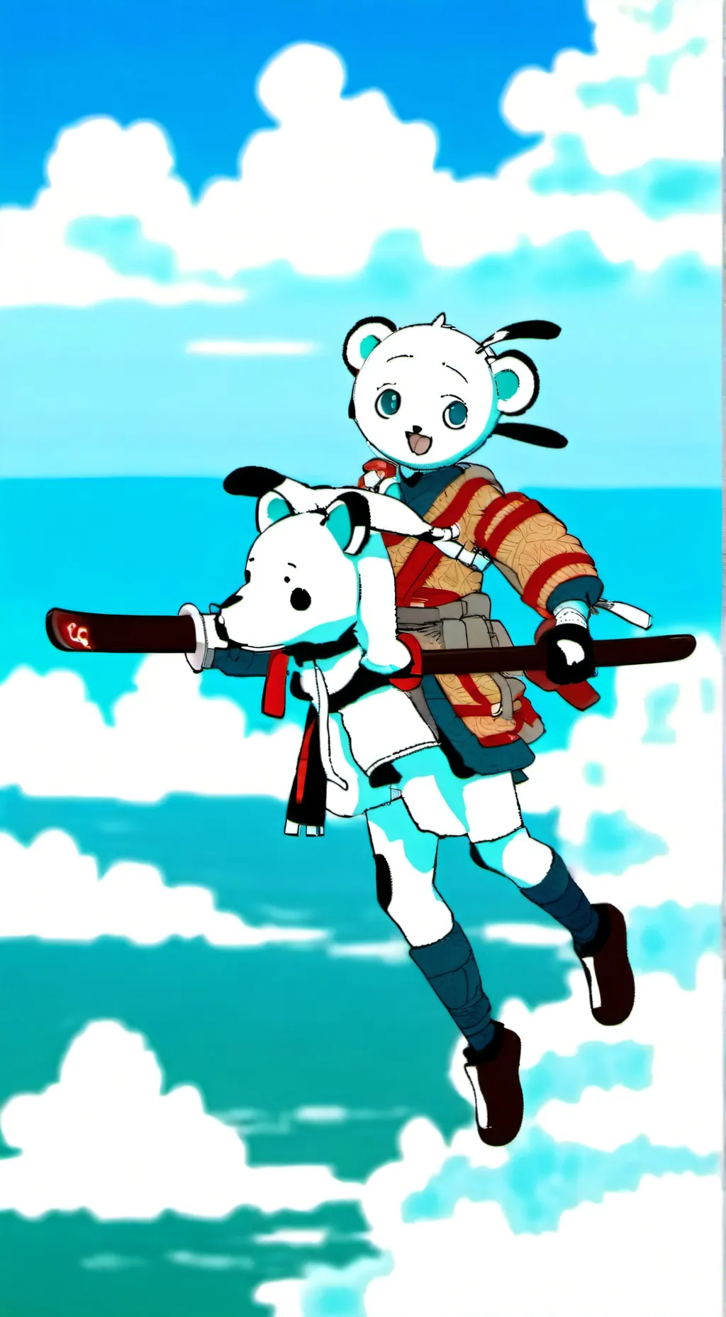 ai character: sky background