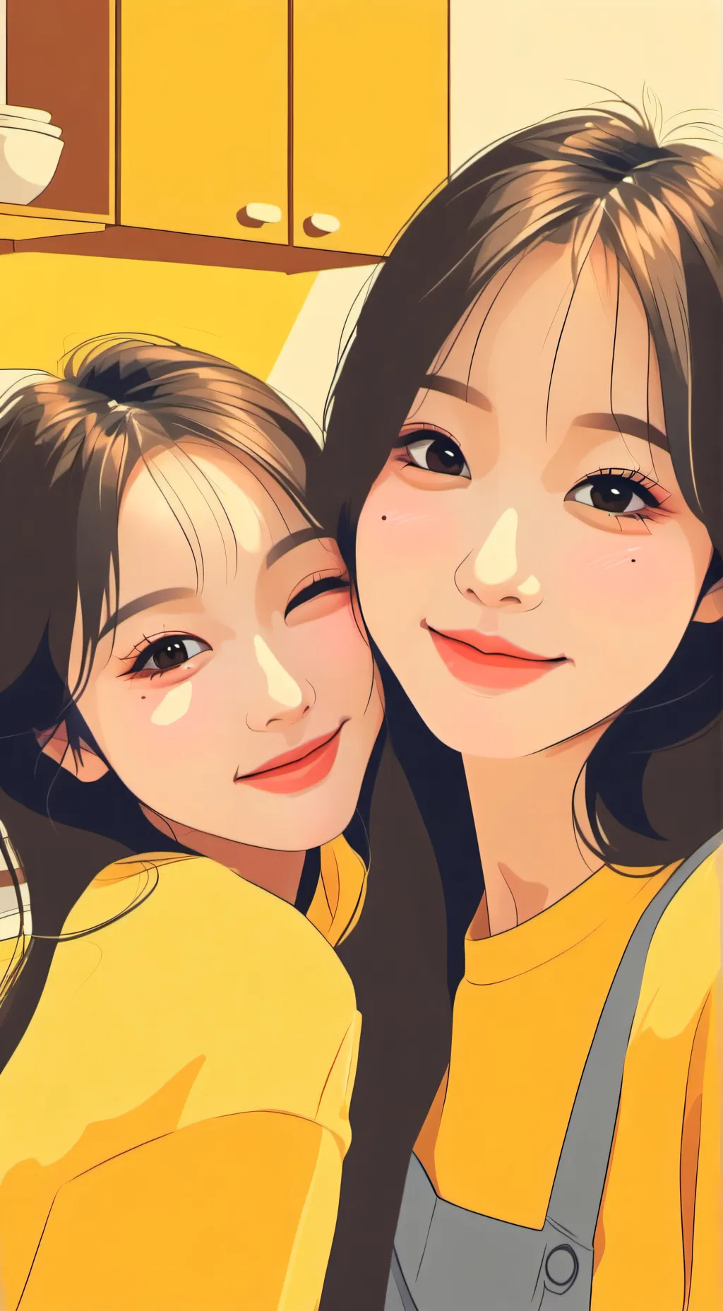 ai character: Yujin & Sanmi background