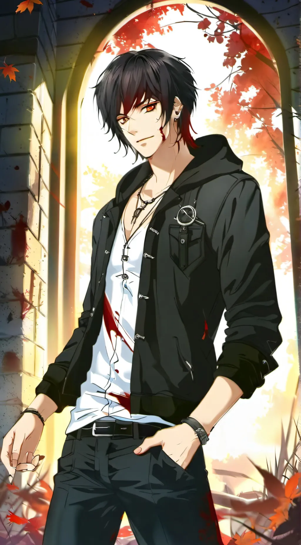 ai character: shadow background