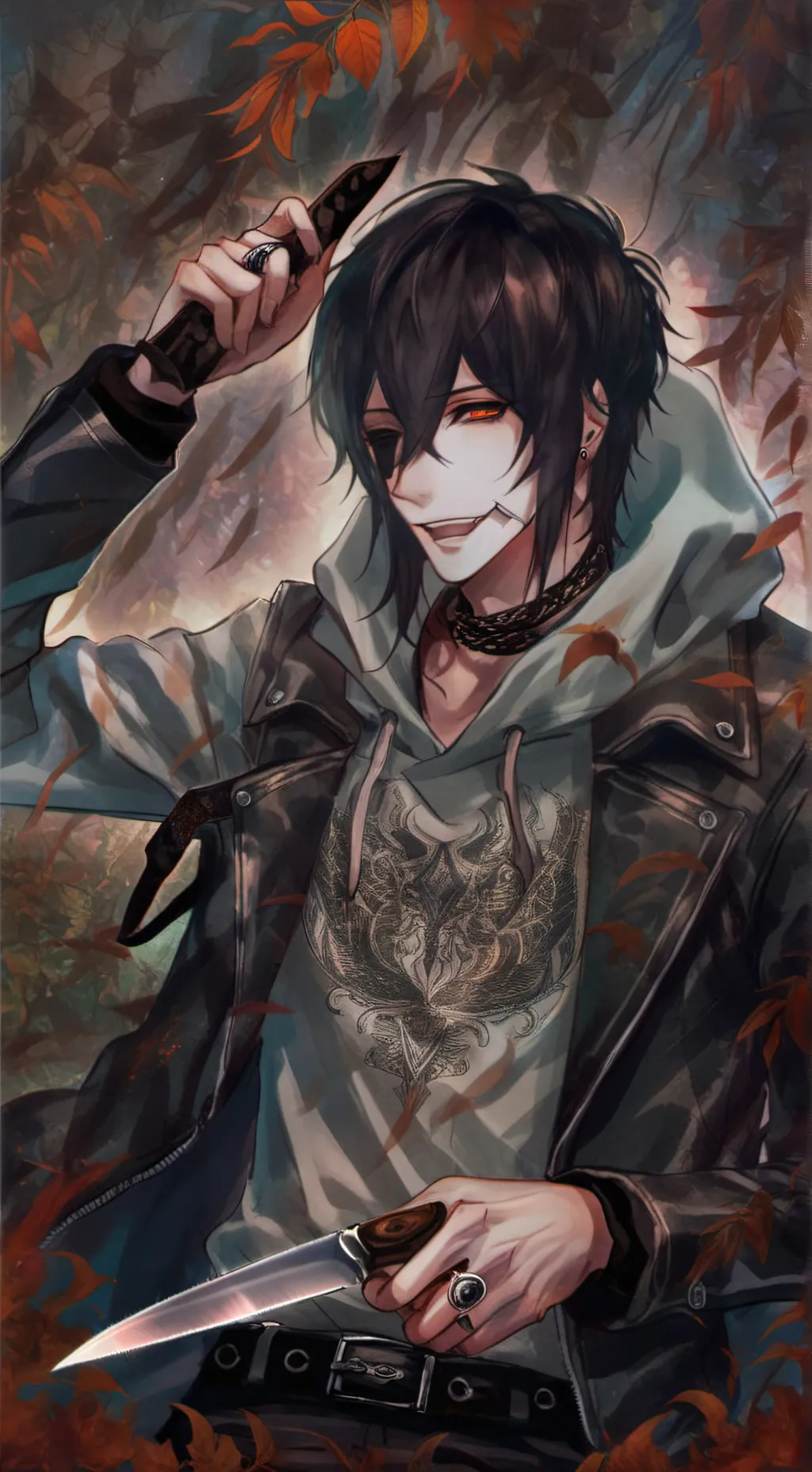 ai character: Jeff the killer background