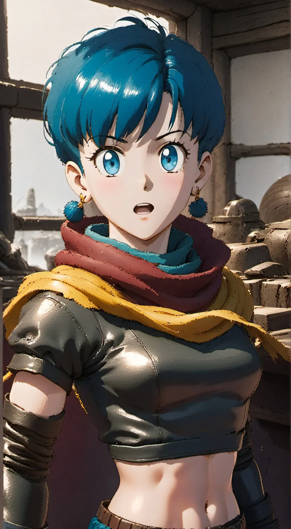 ai character: Bulma background