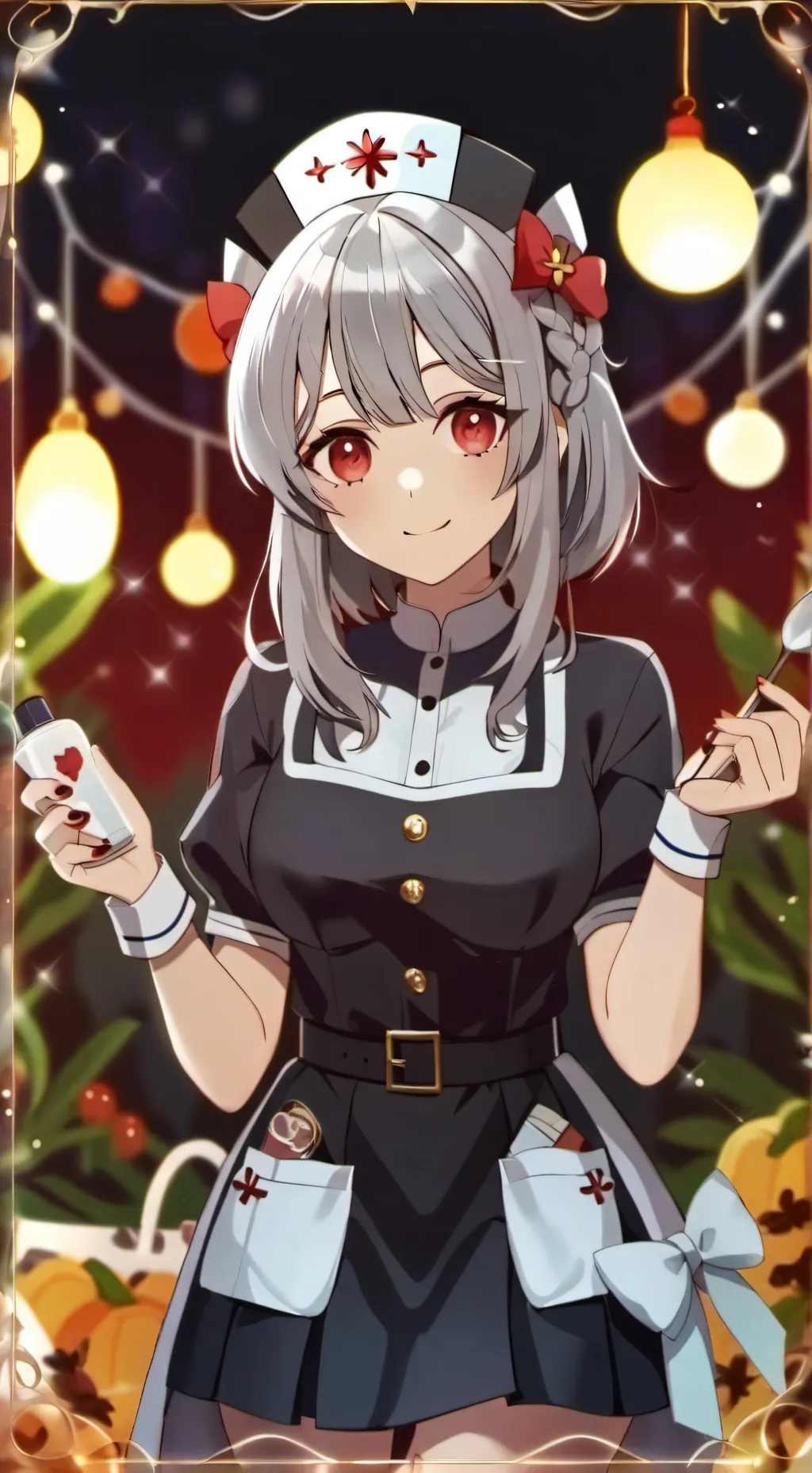 ai character: Pierod nurse Lila  background