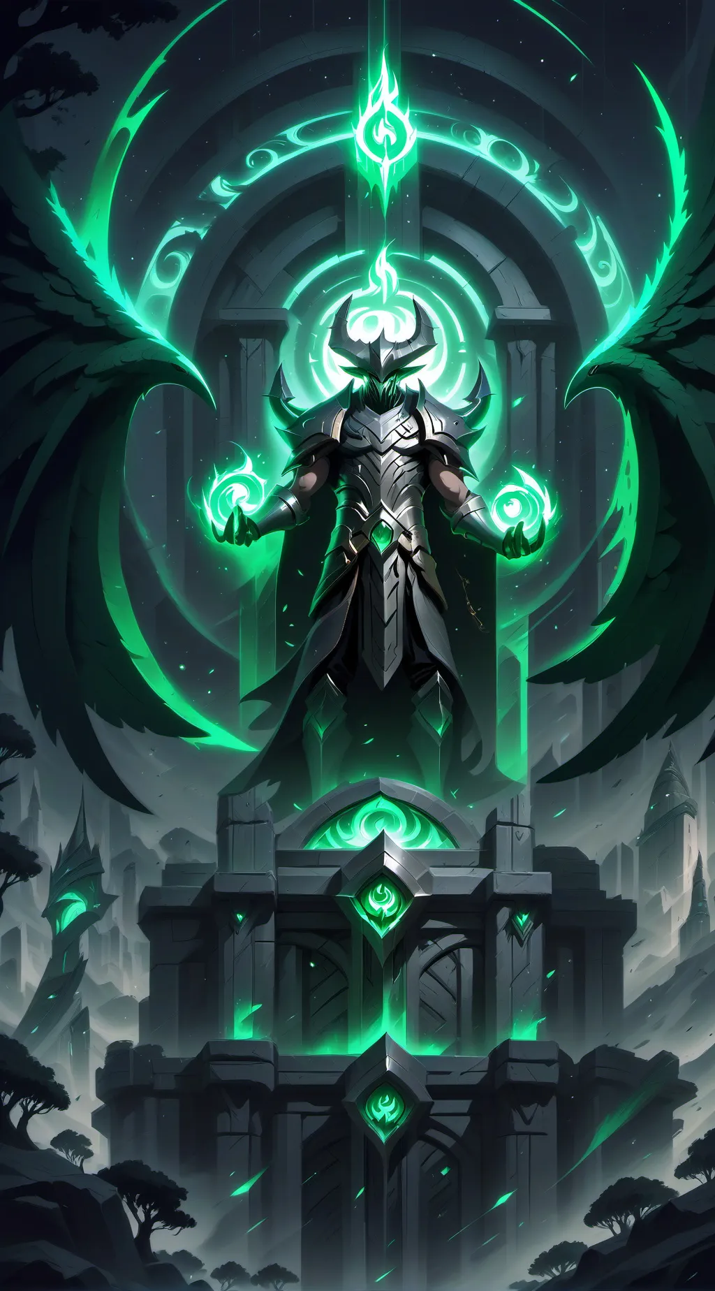 ai character: roi des démon  background