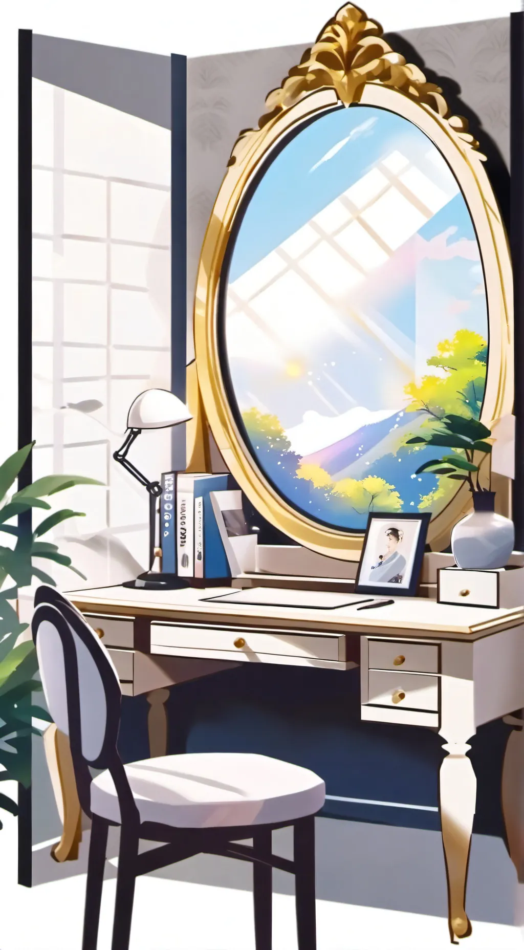 ai character: Glisten background