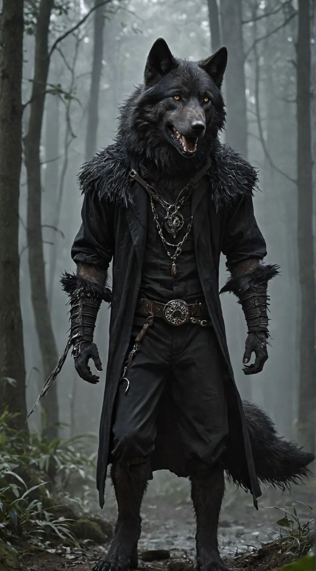 ai character: dath wolf background