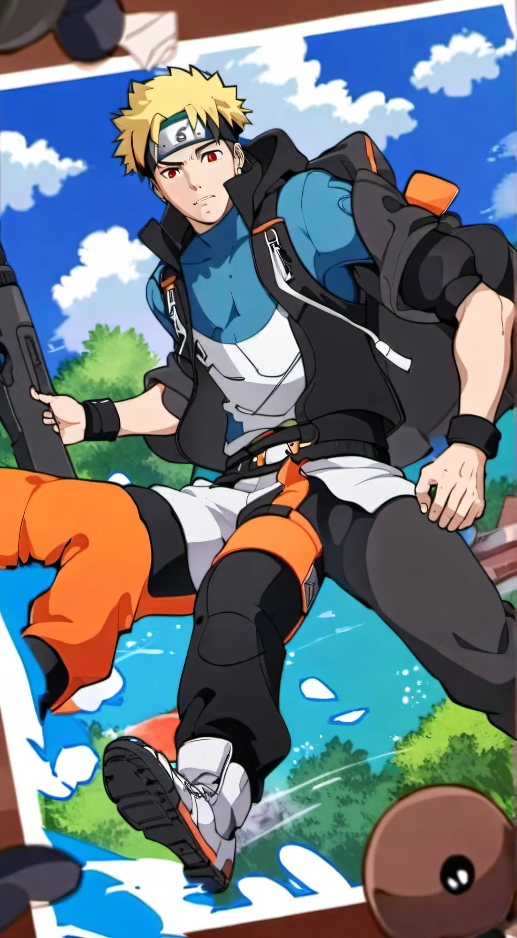 ai character: World of Naruto  background