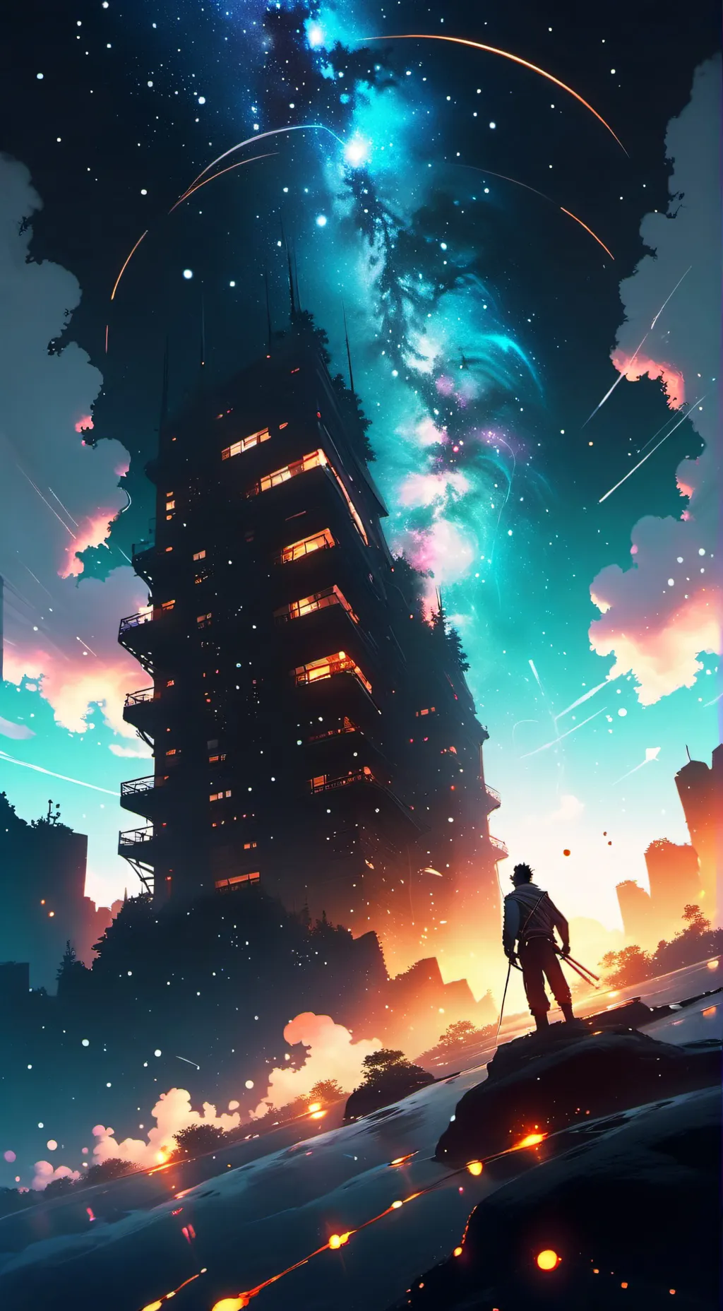 ai character: sans fall background