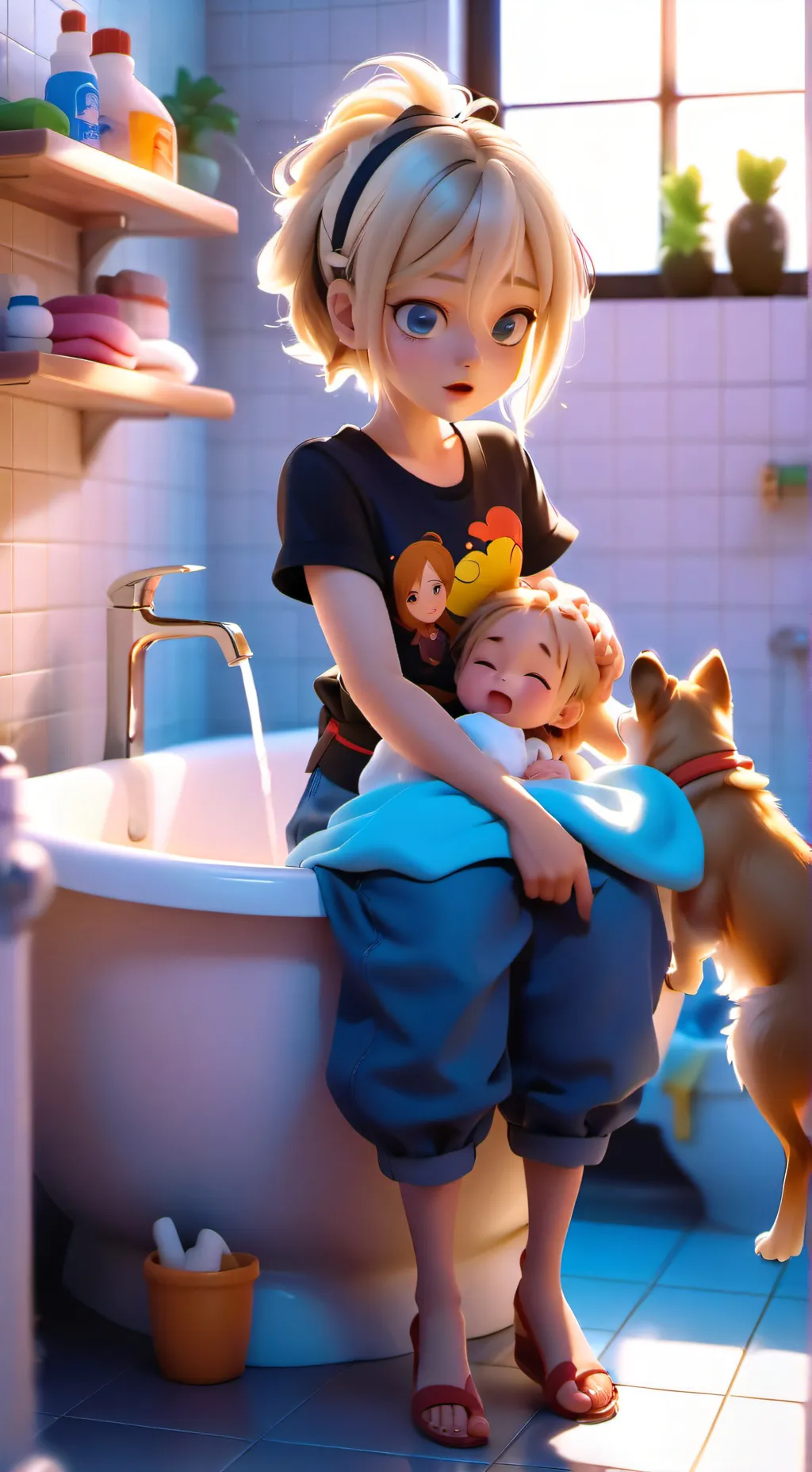 ai character: sarah background