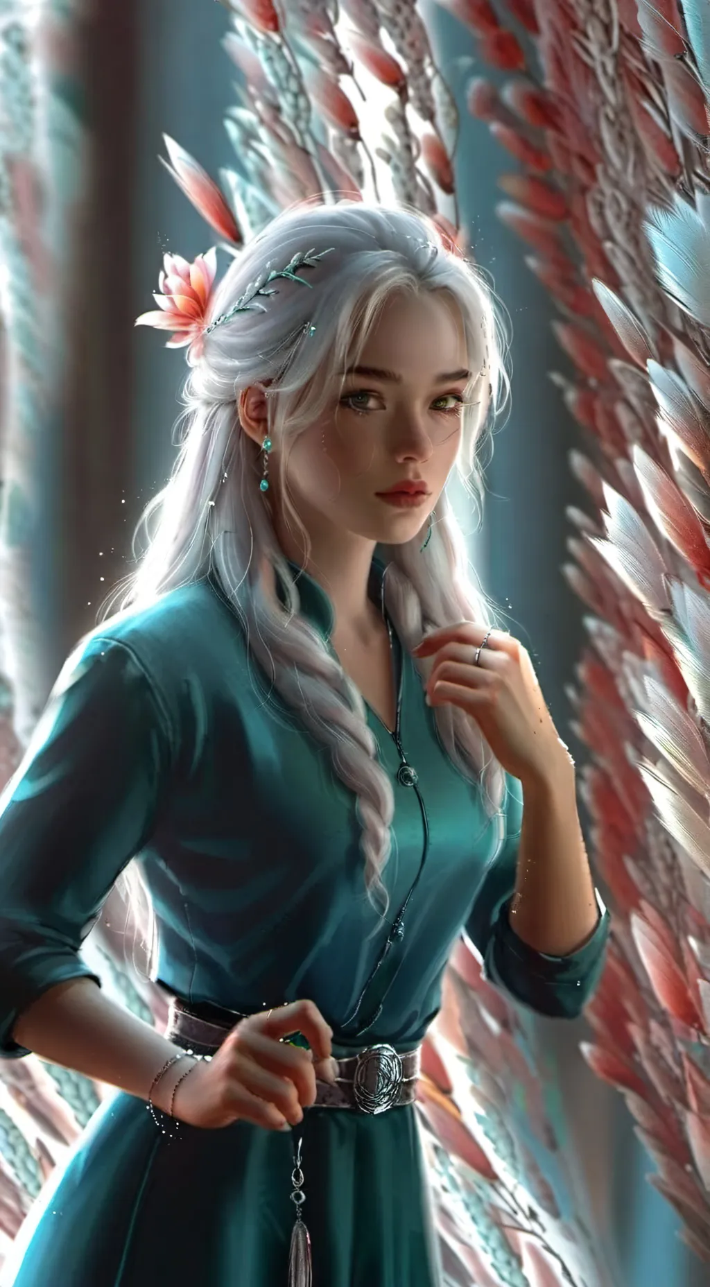 ai character: Améthyste  background