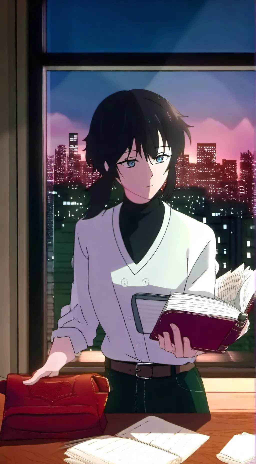 ai character: April Hanami background