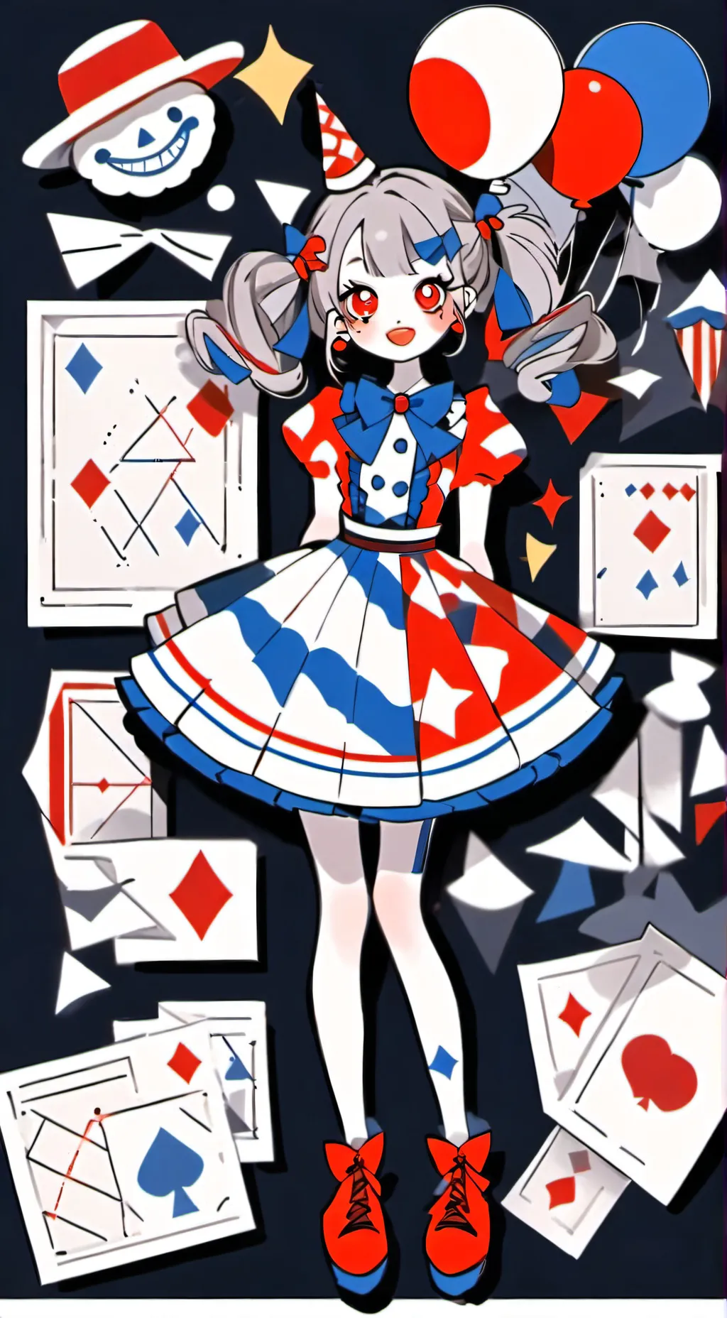 ai character: pomni  background