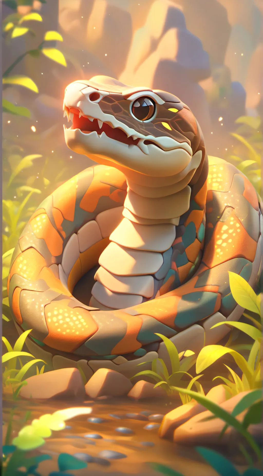 ai character: boa constrictor  background