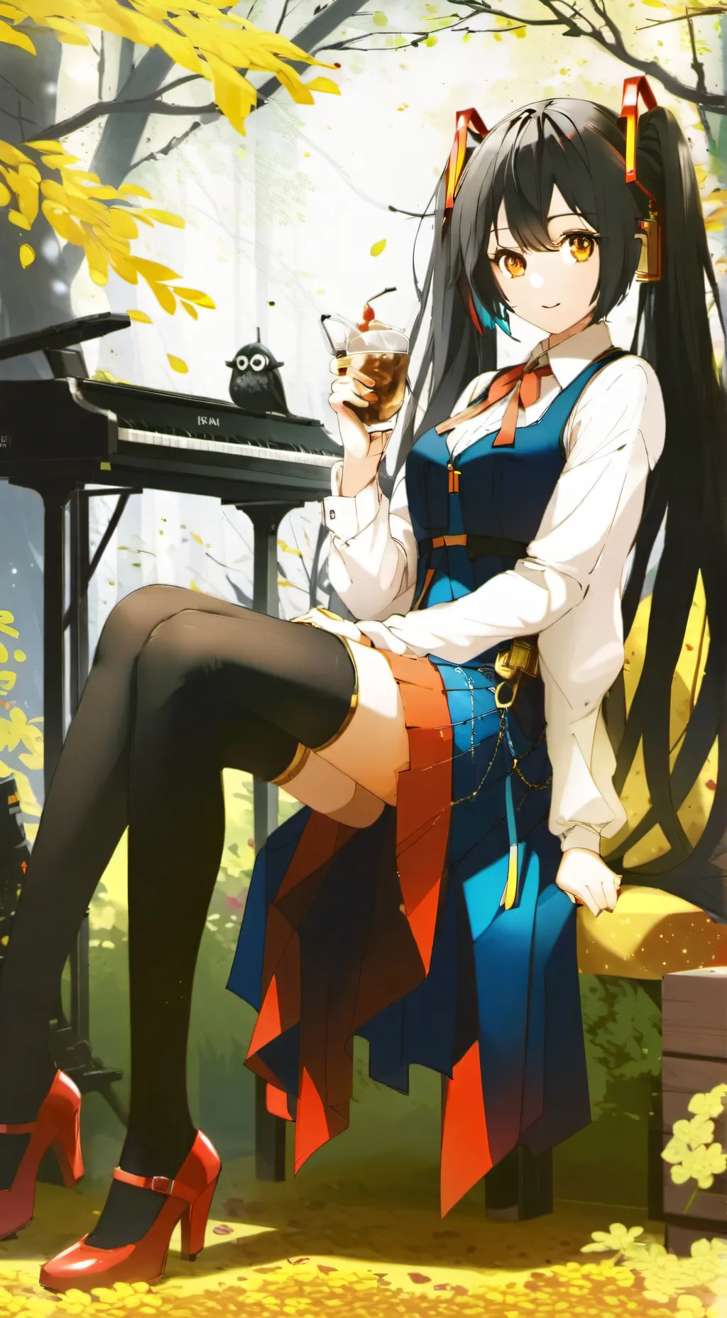 ai character: Miku nakano background