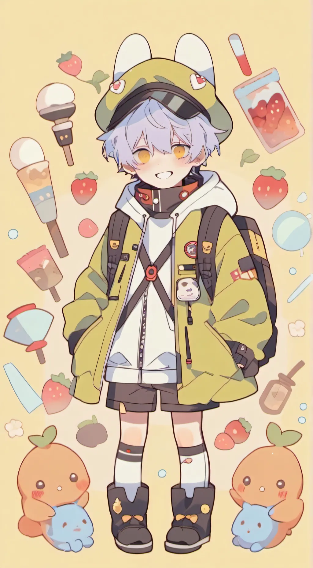 ai character: gojo  background