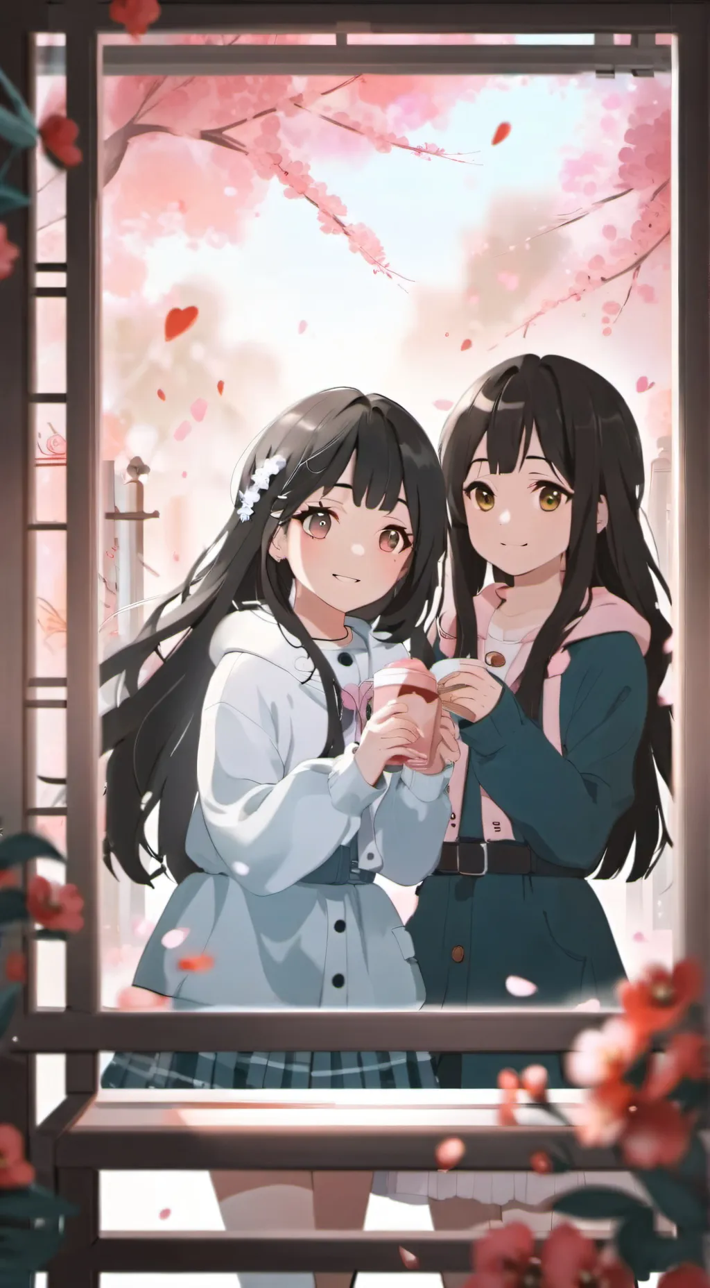 ai character: Mia y Isabel 💞 background