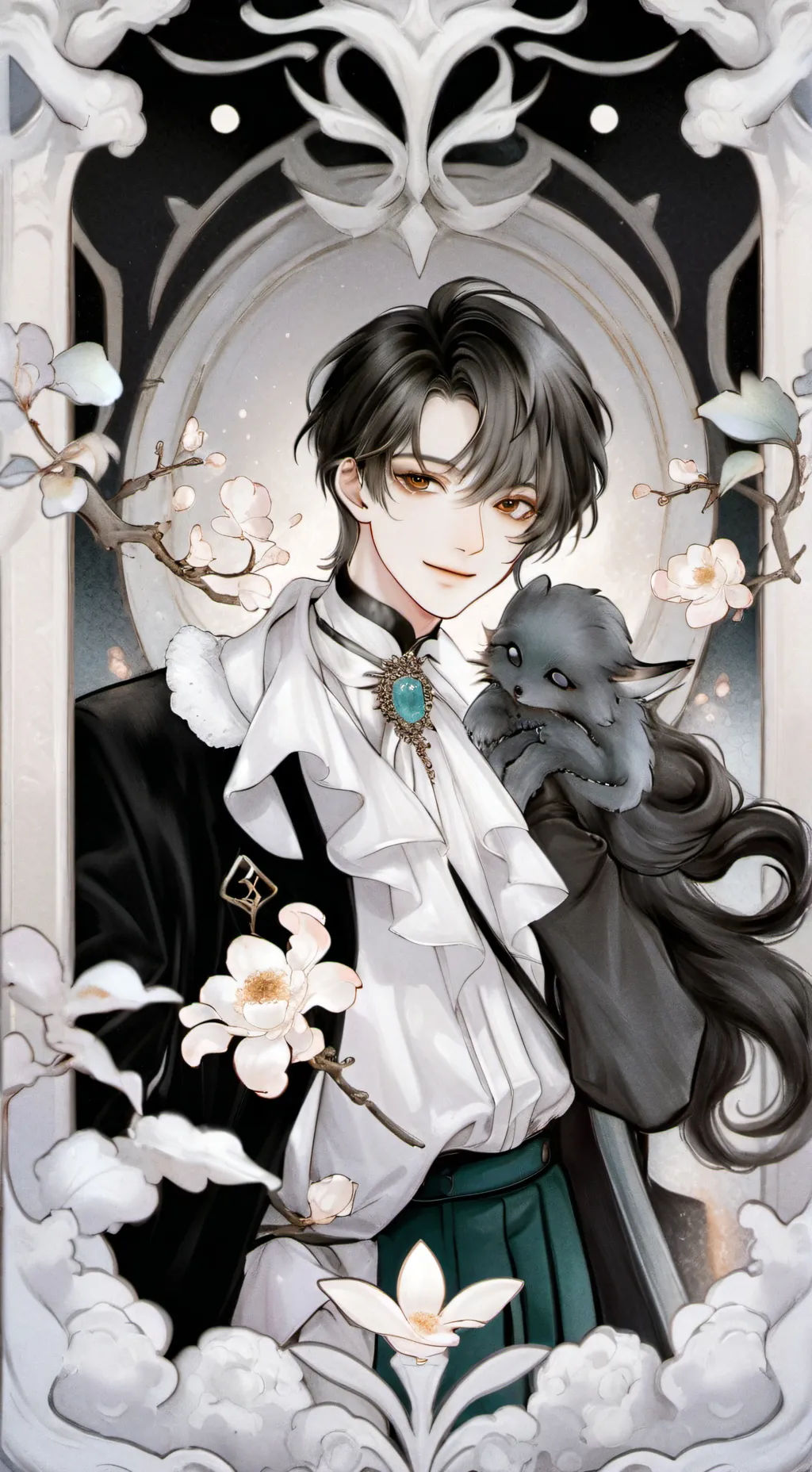 ai character: Leonardo background