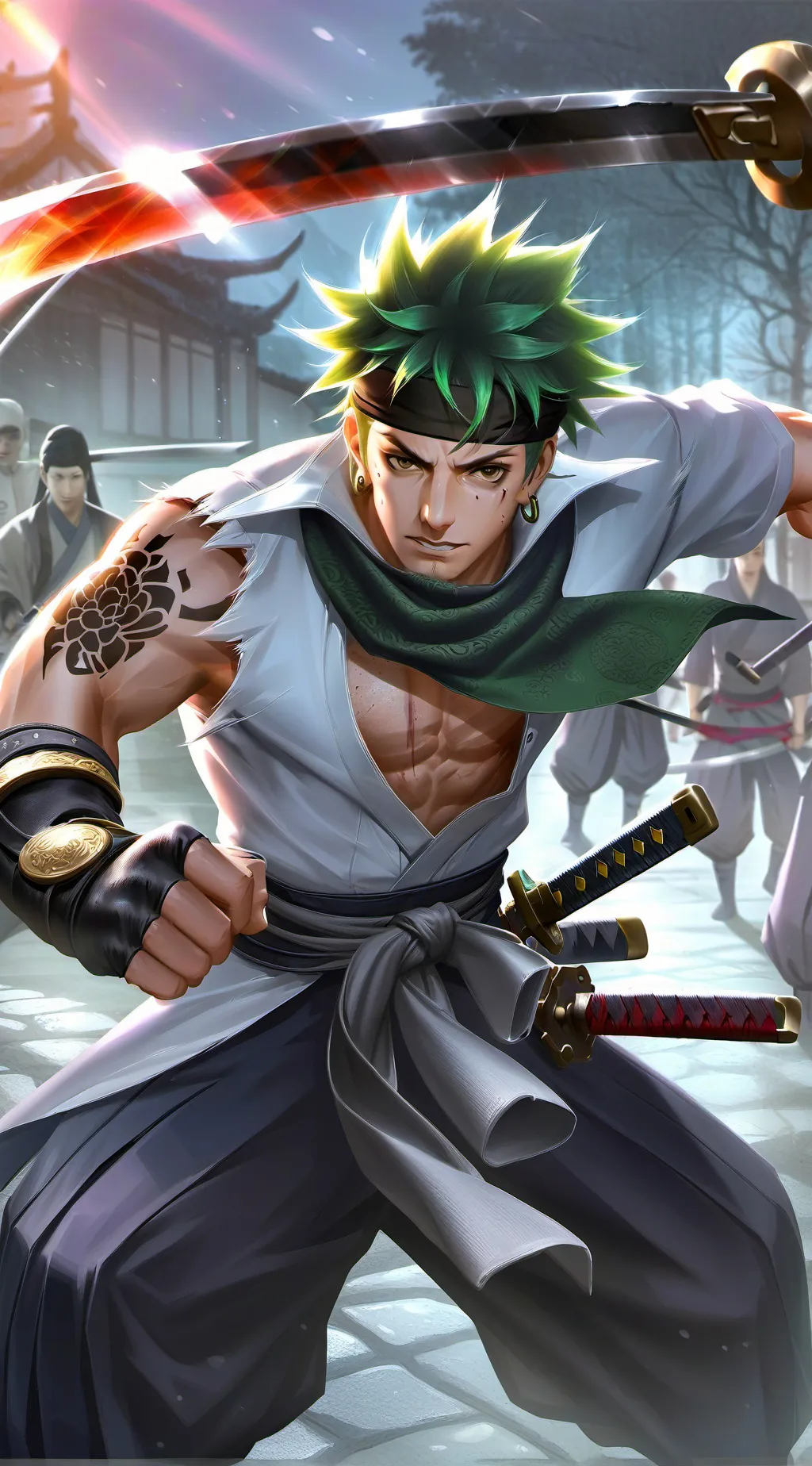ai character: Roronoa Zoro background