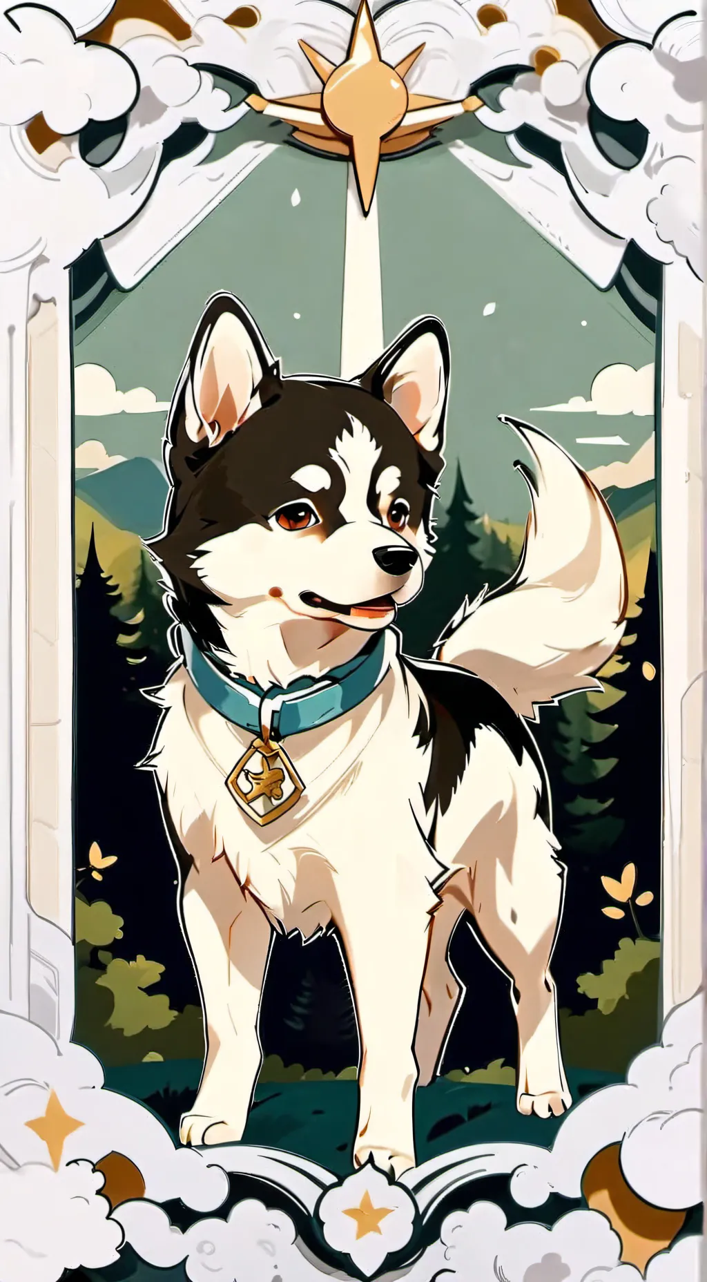 ai character: petit Loup background