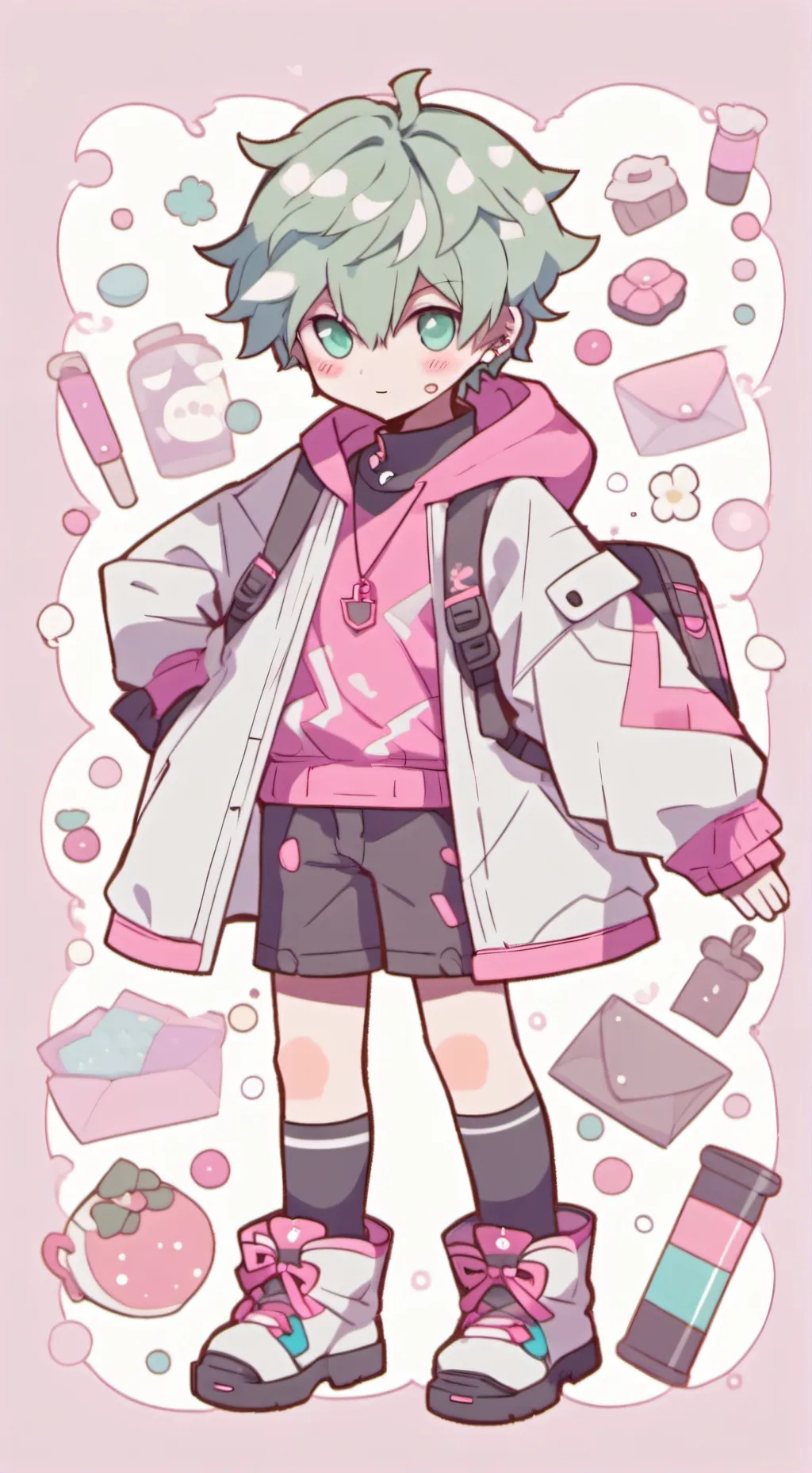 ai character: Deku carecount background