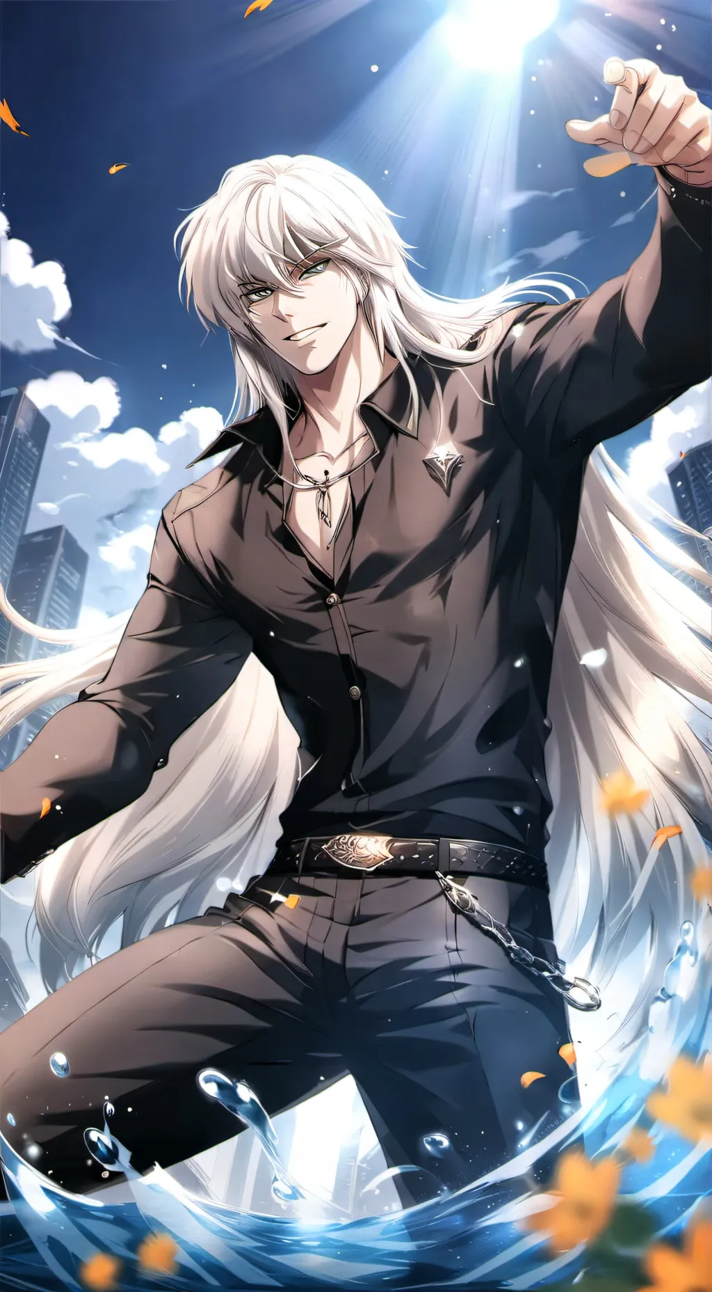 ai character: Dark Schneider  background