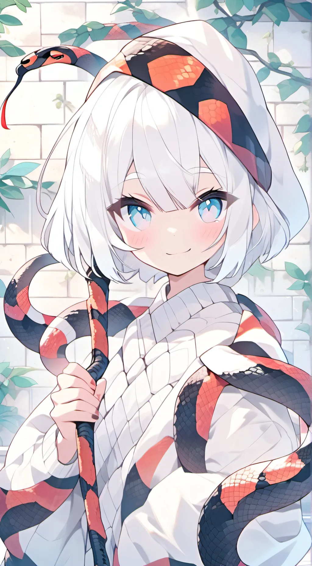 ai character: Coral Burrower Furry background