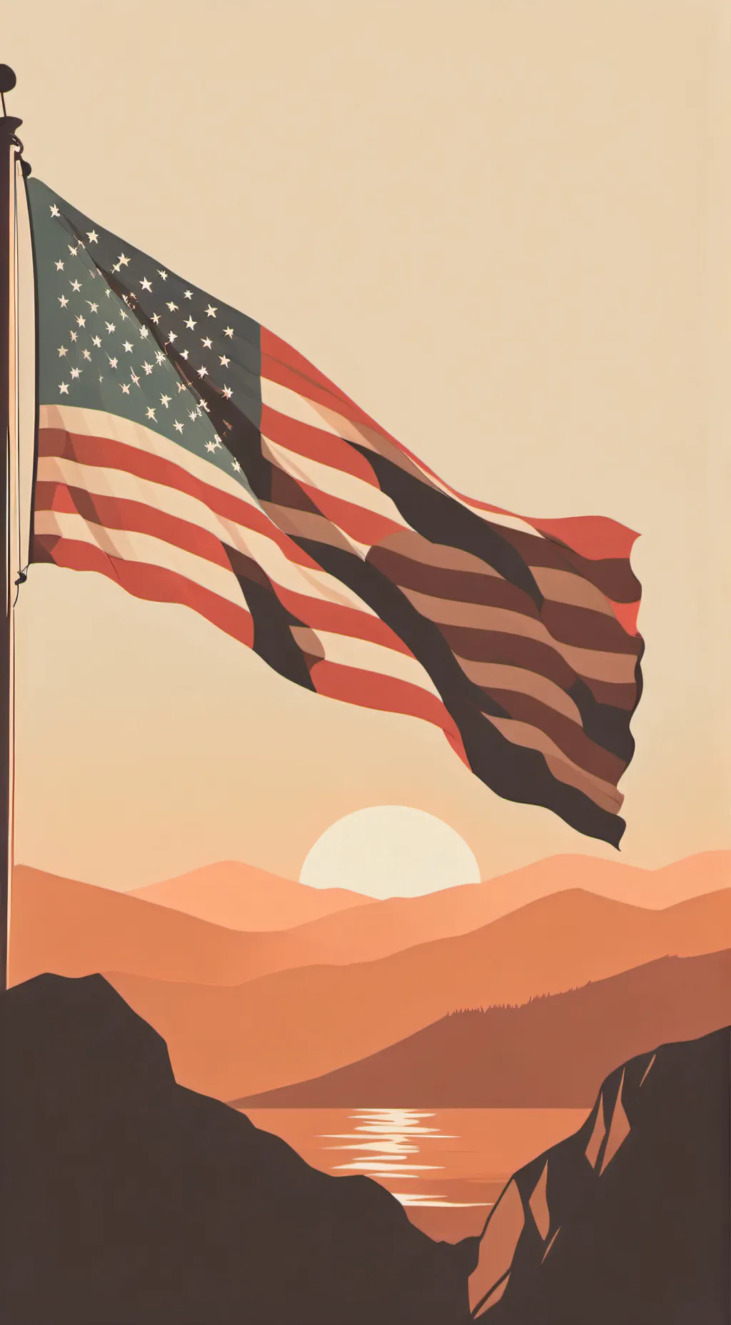 ai character: American empire background