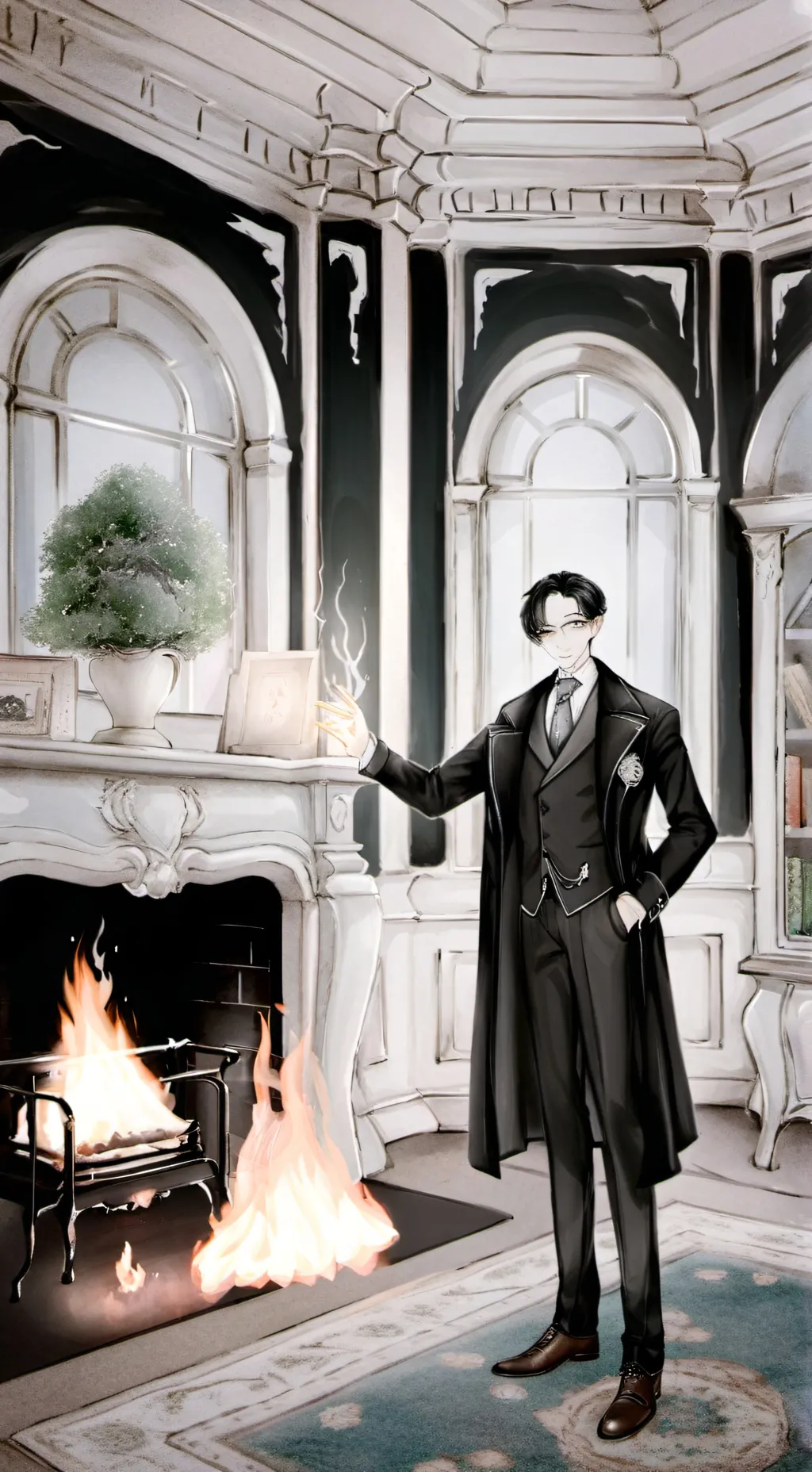 ai character: Dandys world! background