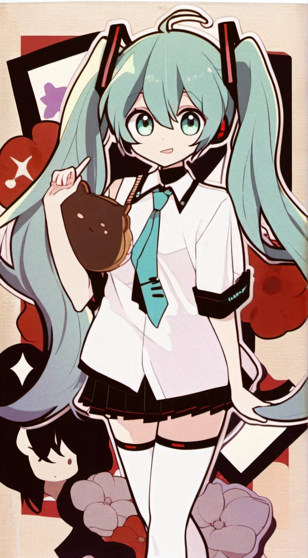 ai character: Miku background