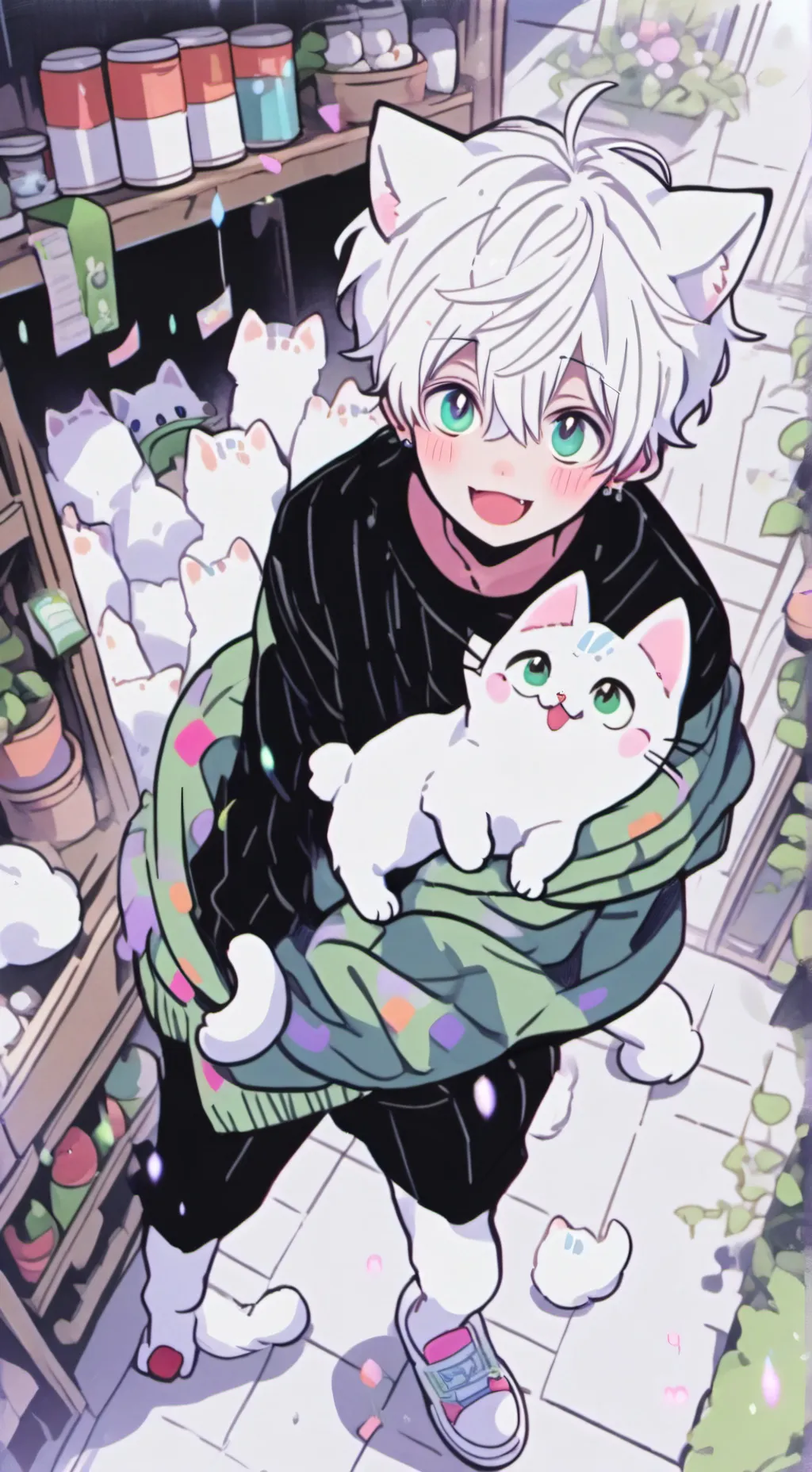 ai character: Snowball the White background