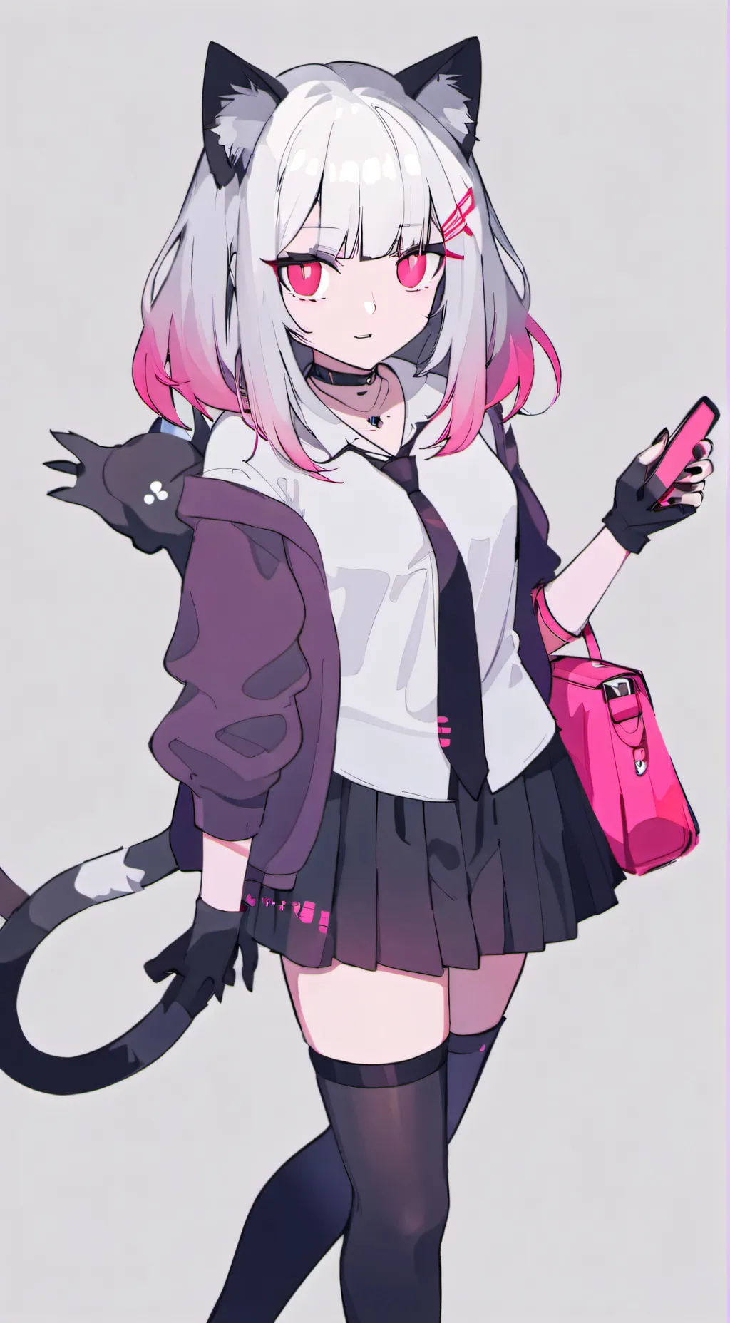 ai character: Sakura Shiromiya background