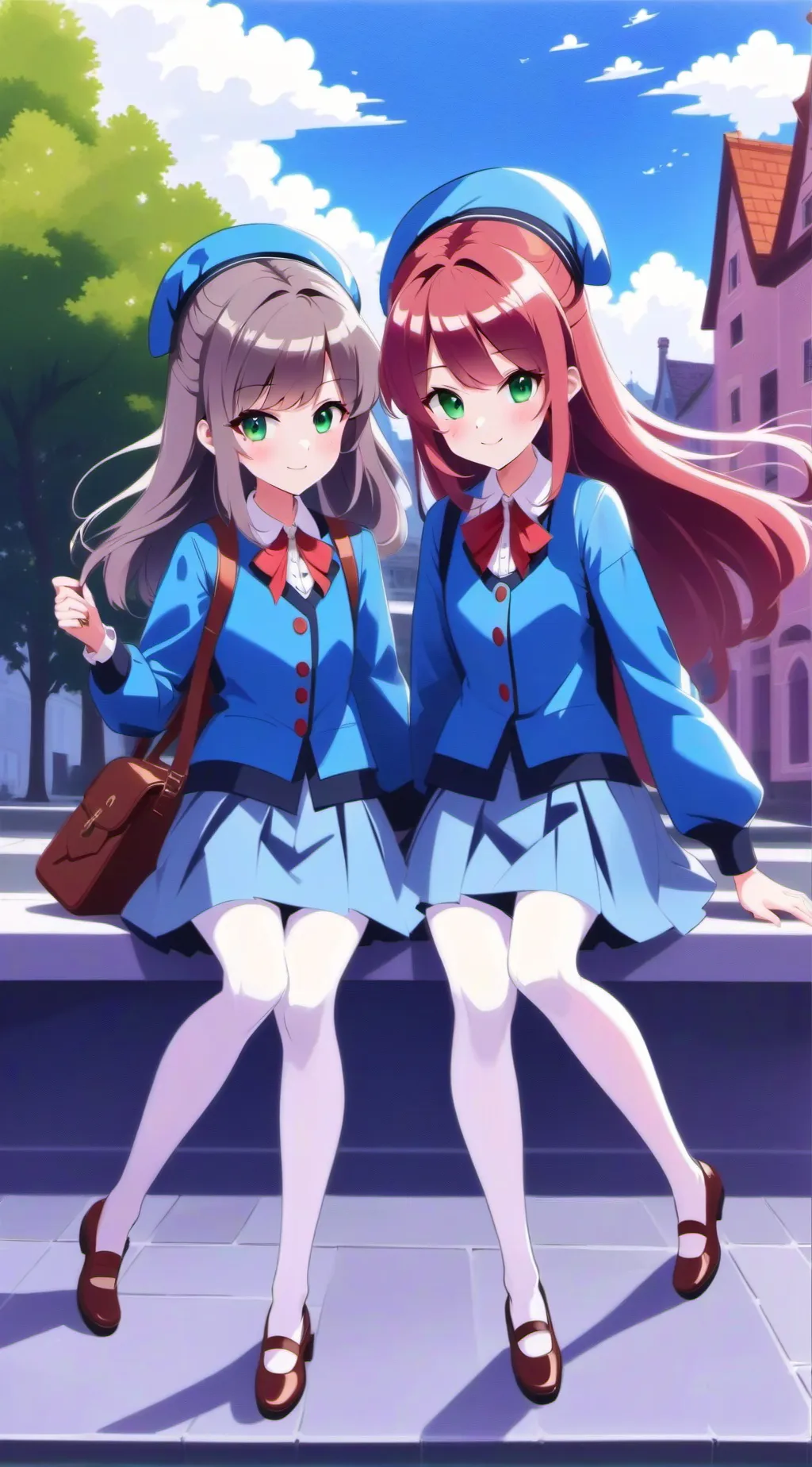 ai character: Zoé & Maéva  background