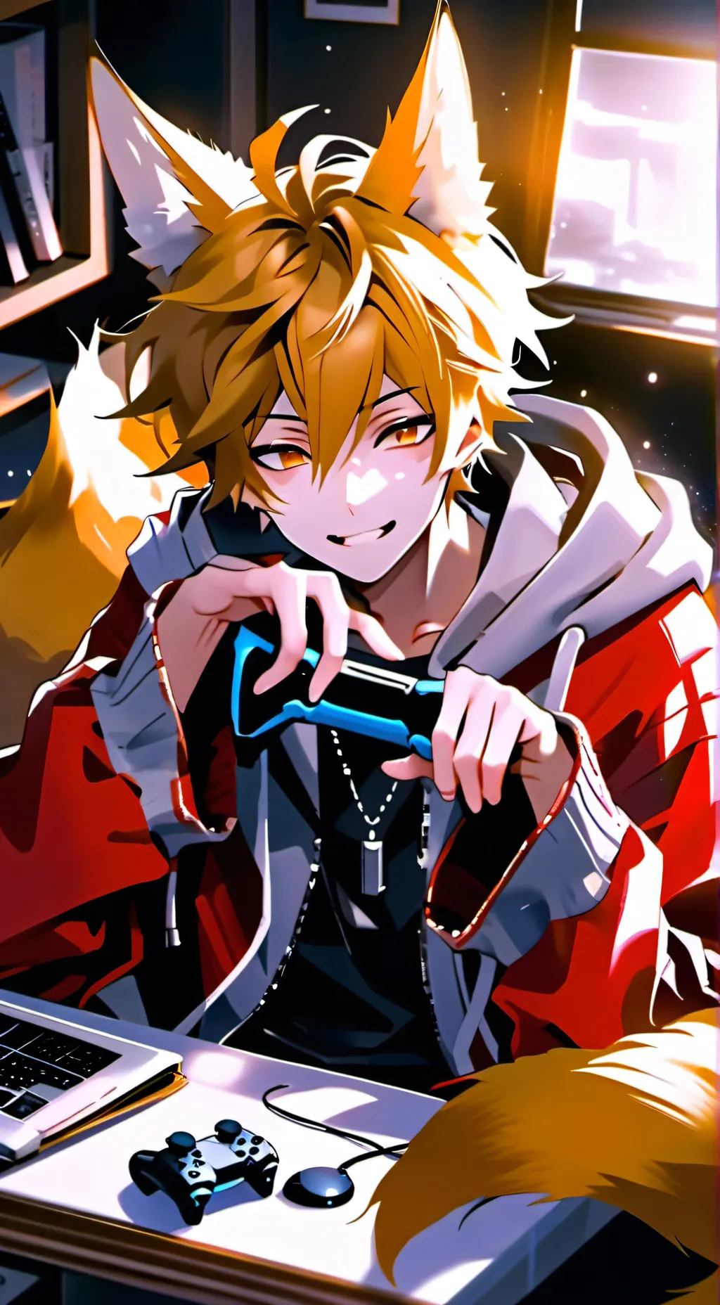 ai character: Fox Fur Fatale background