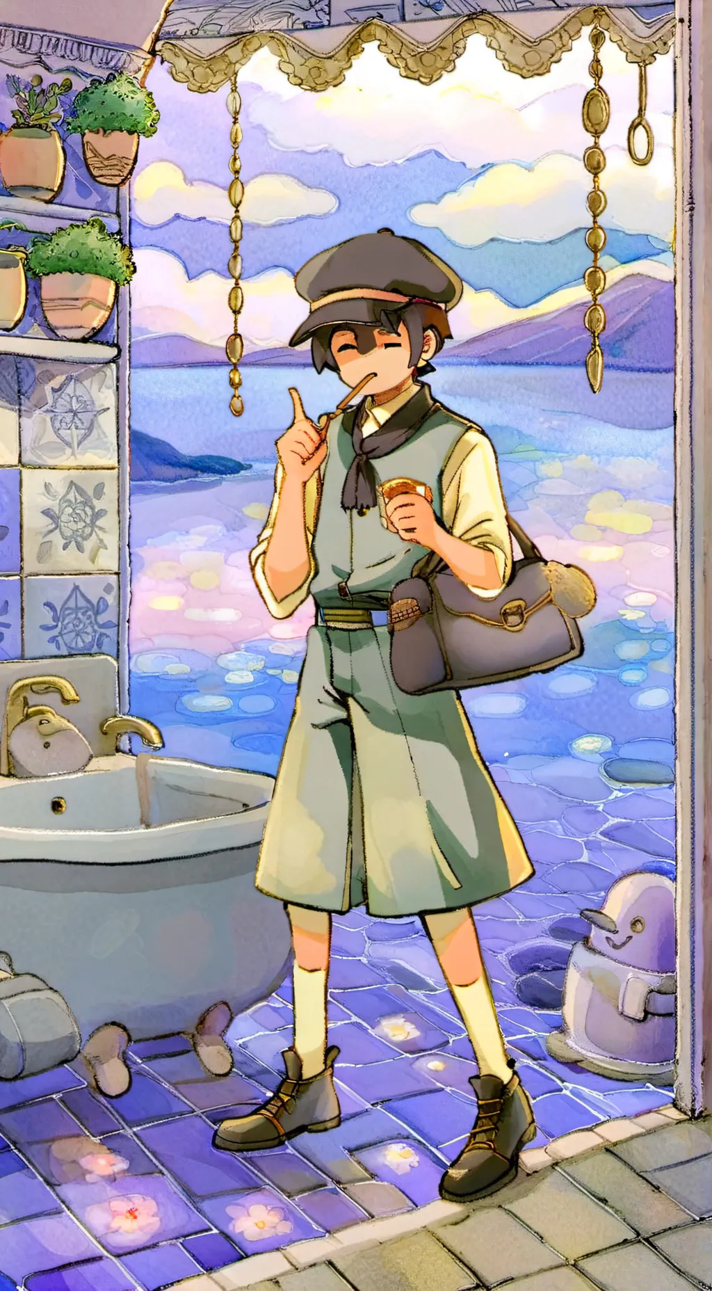 ai character: hanako kun background