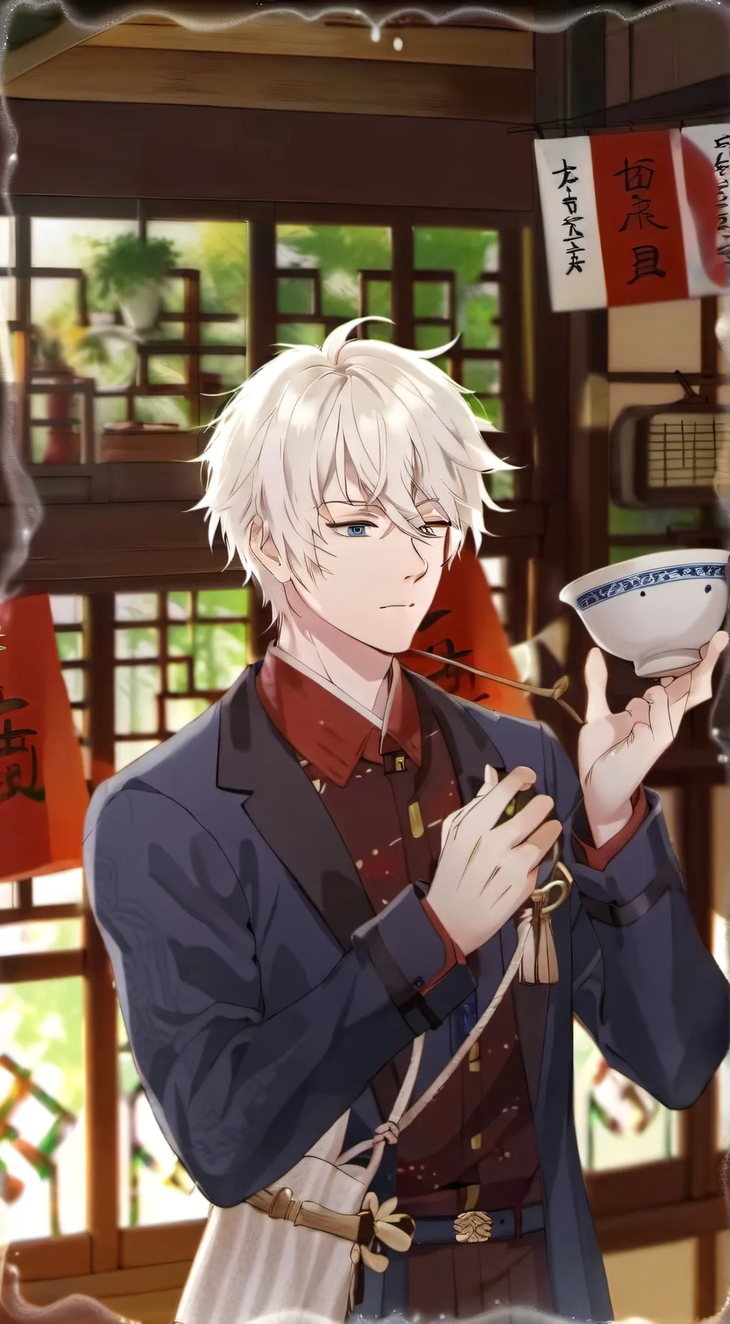 ai character: Gojo  background