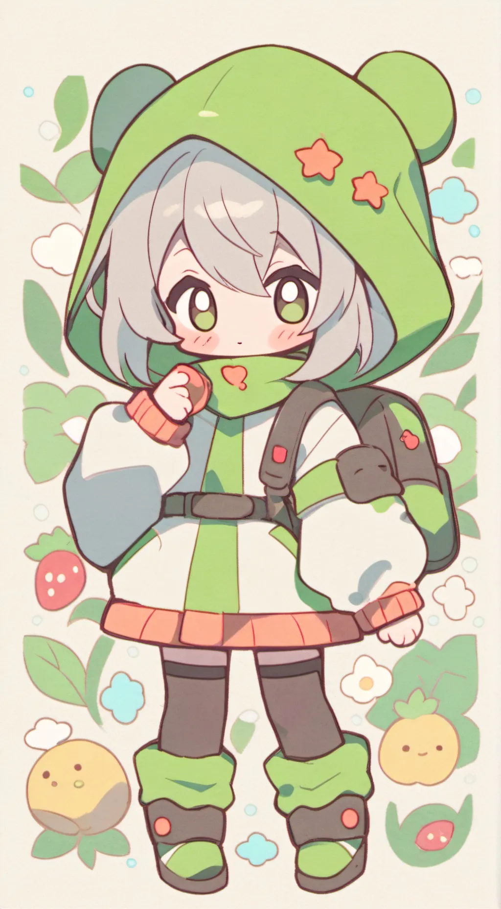 ai character: Squid game SCHOOL  background