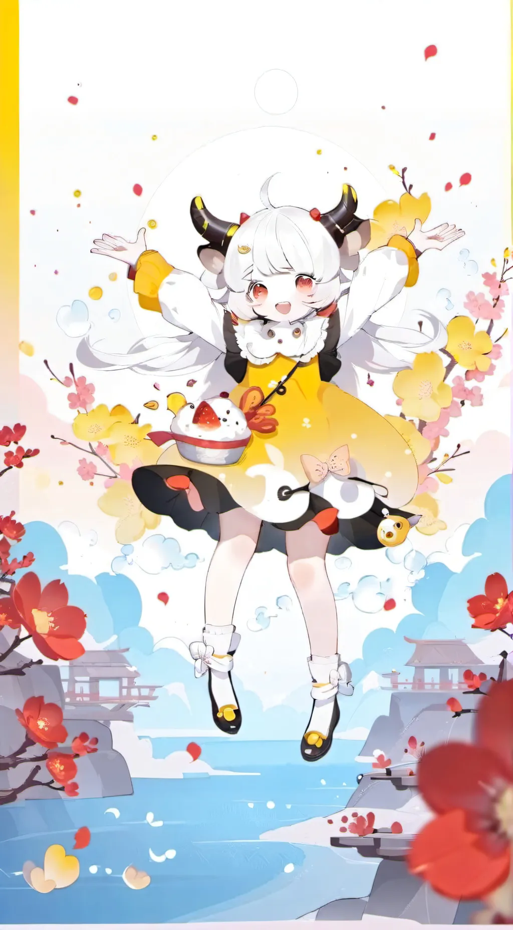 ai character: 喜羊羊与灰太狼 background