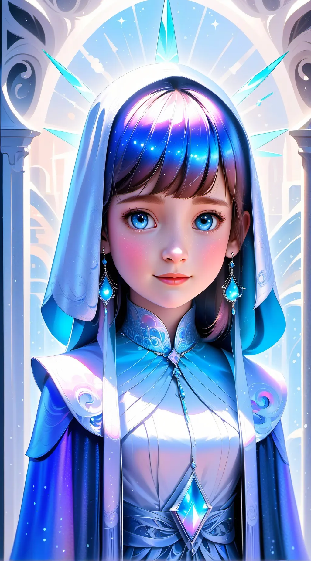 ai character: Lucie  background