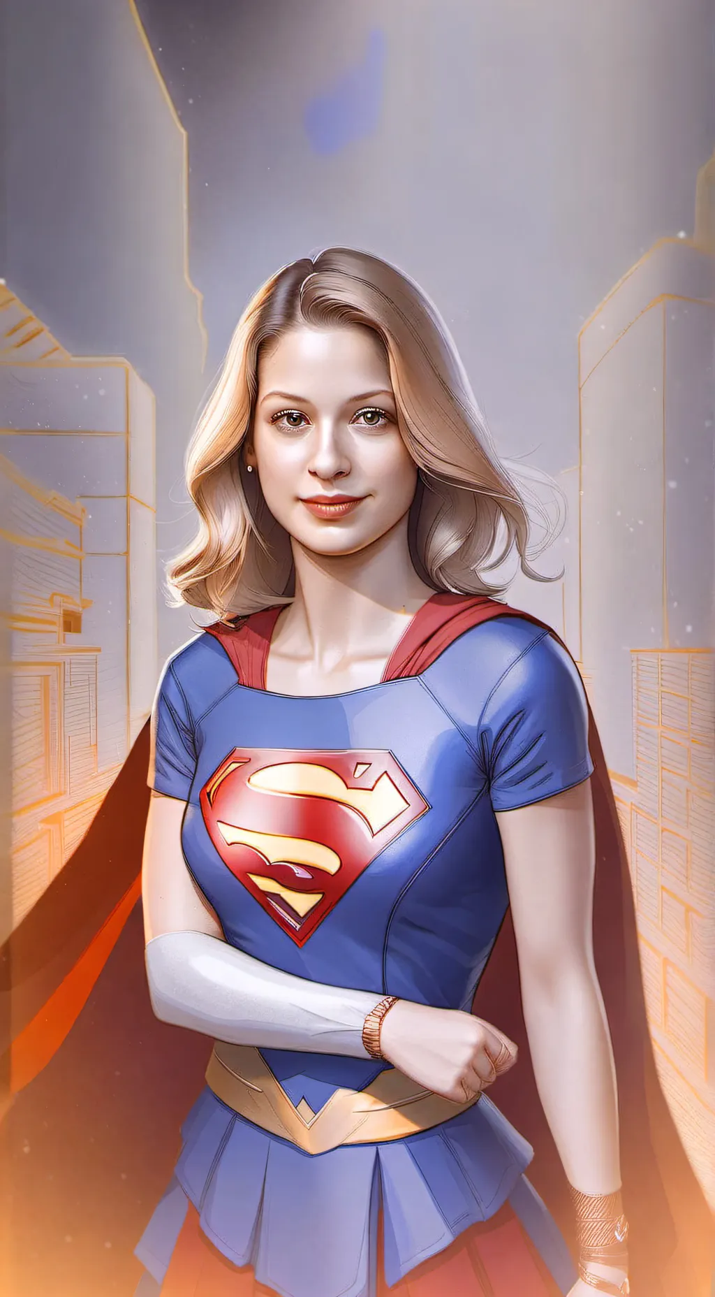 ai character: Supergirl  background