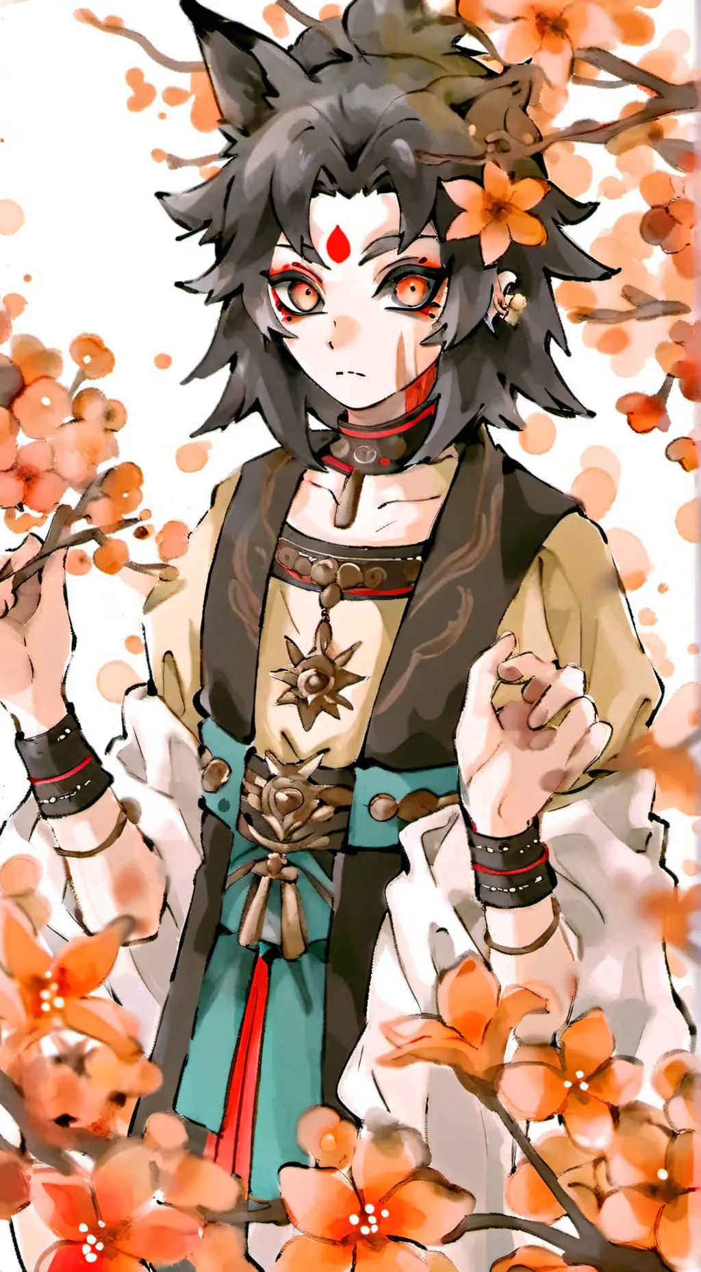 ai character: demon slayer again background