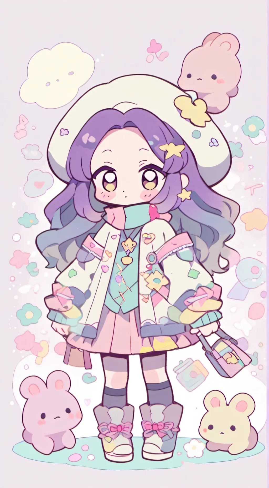 ai character: Dandy...(MI AU) background