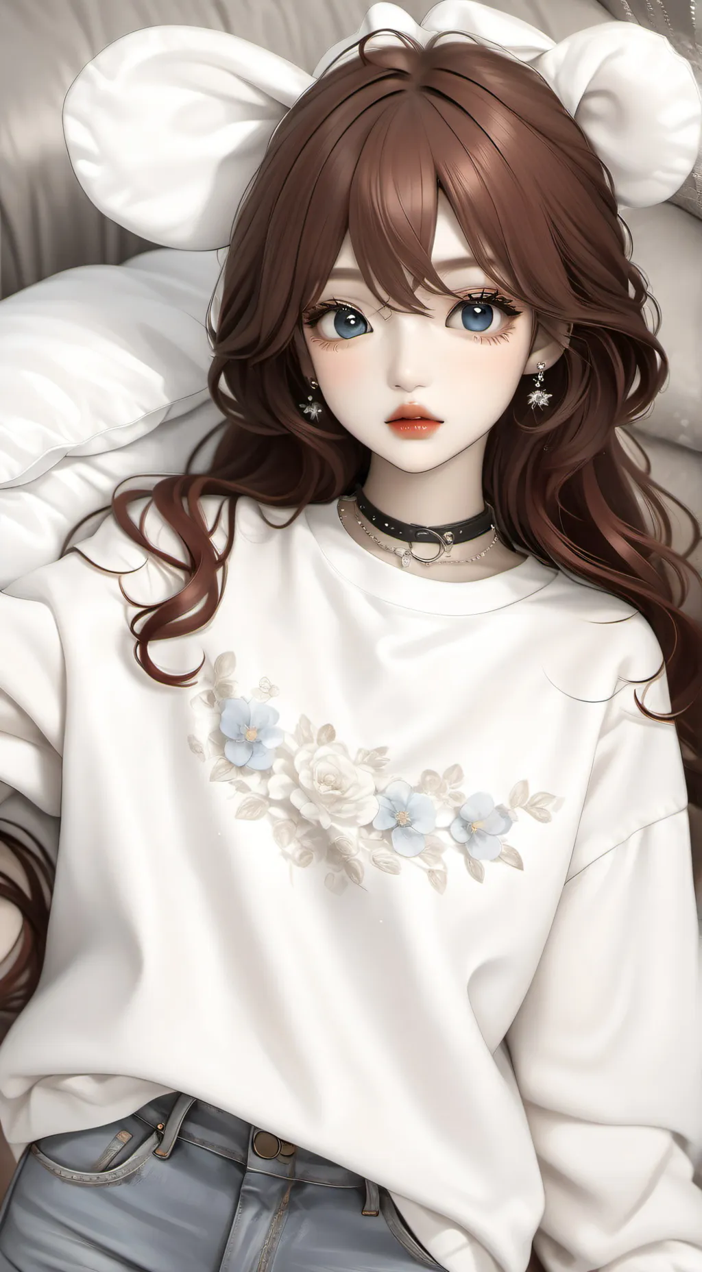 ai character: BINI MIKHA🌸 background