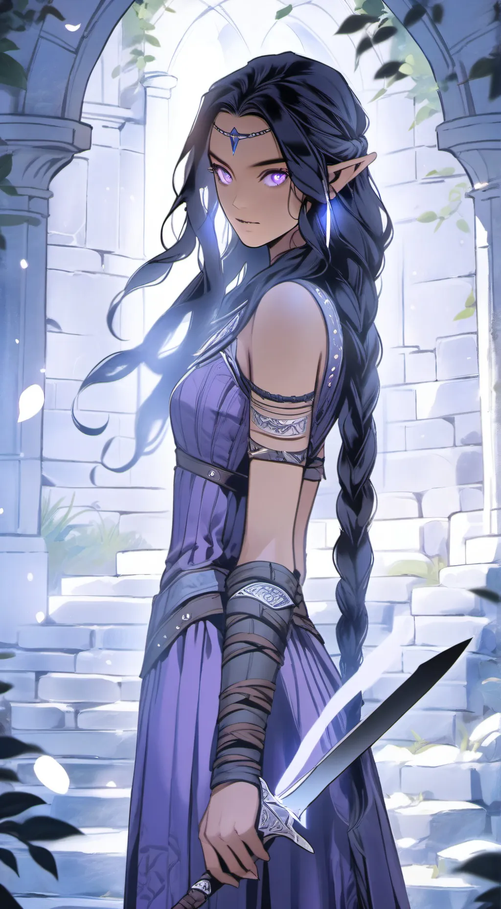 ai character: Zara Shadowweave background