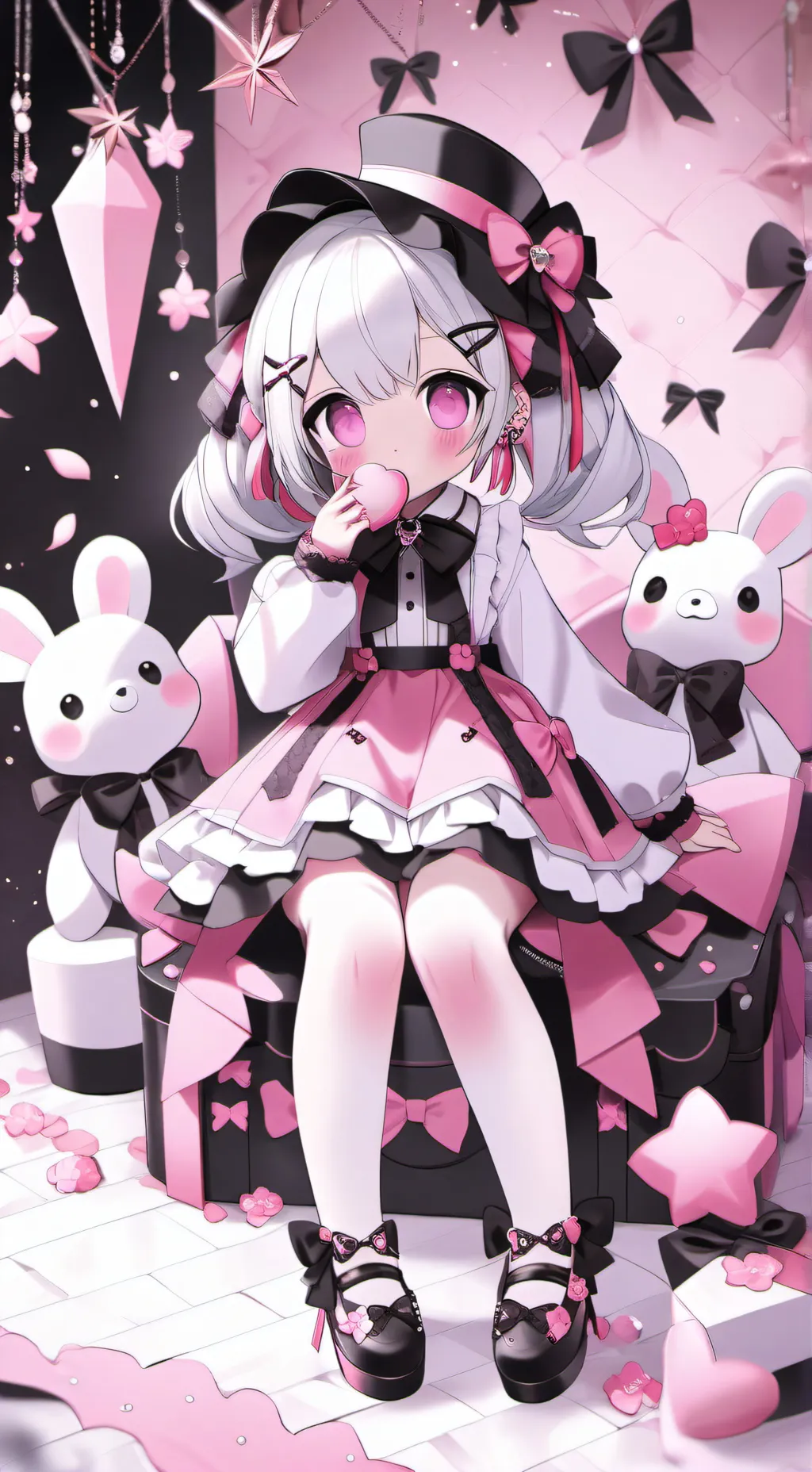 ai character: dandy?.....  background