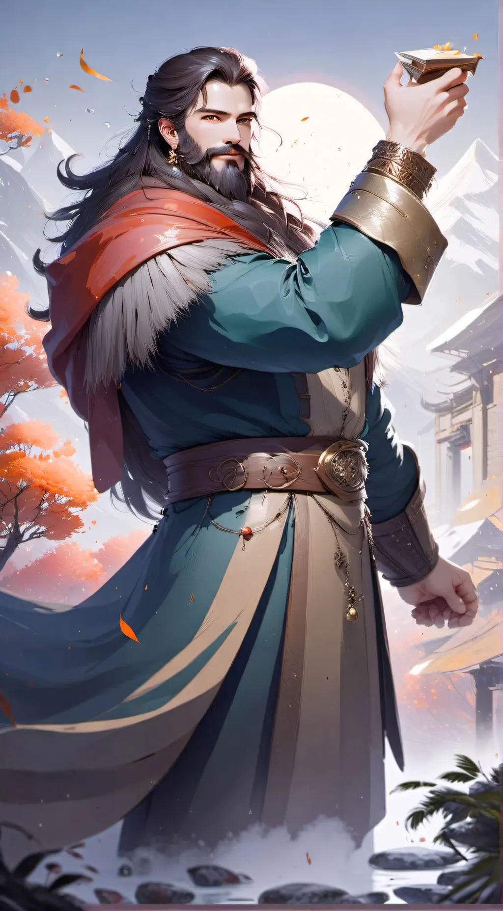 ai character: King bulgar background