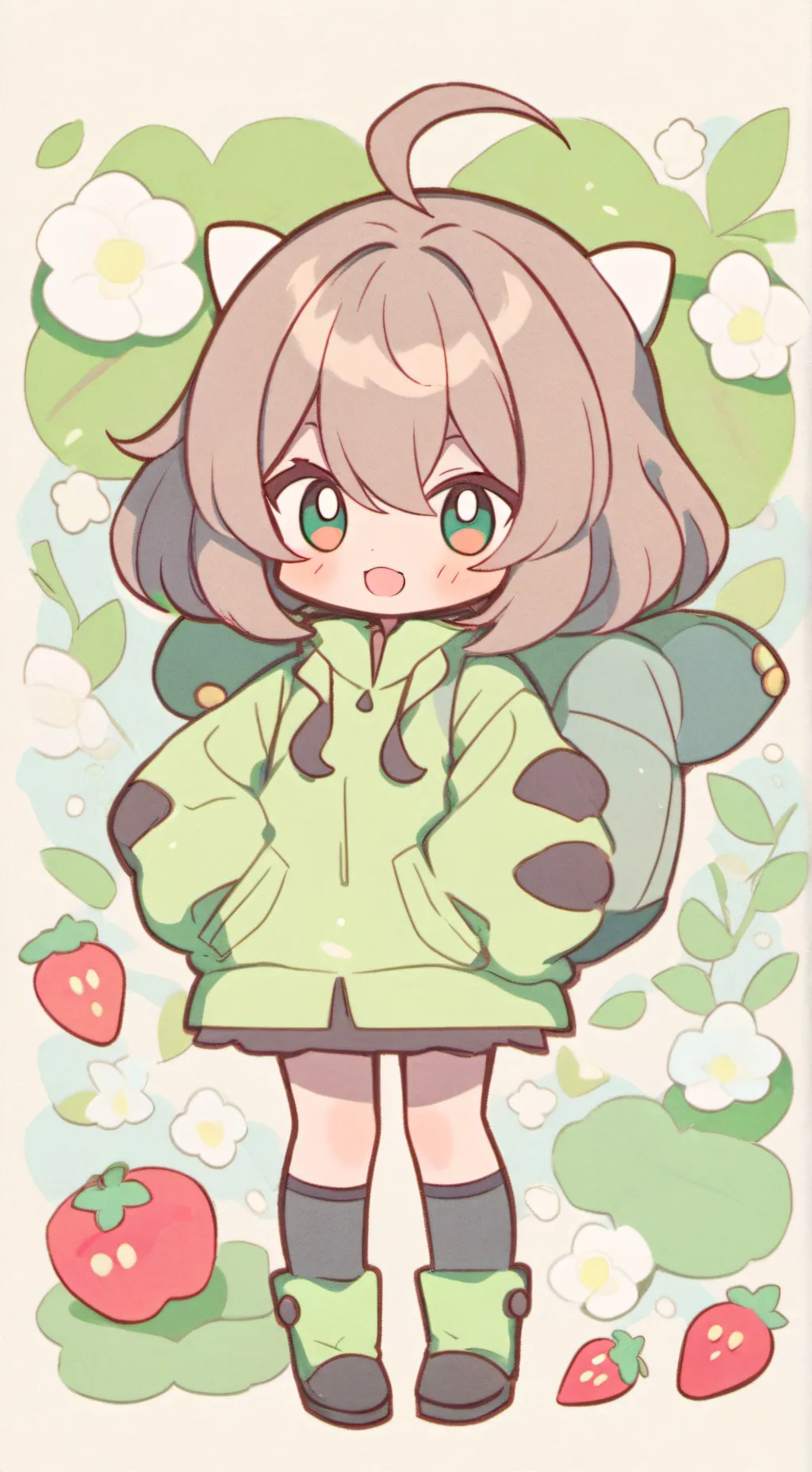 ai character: black background